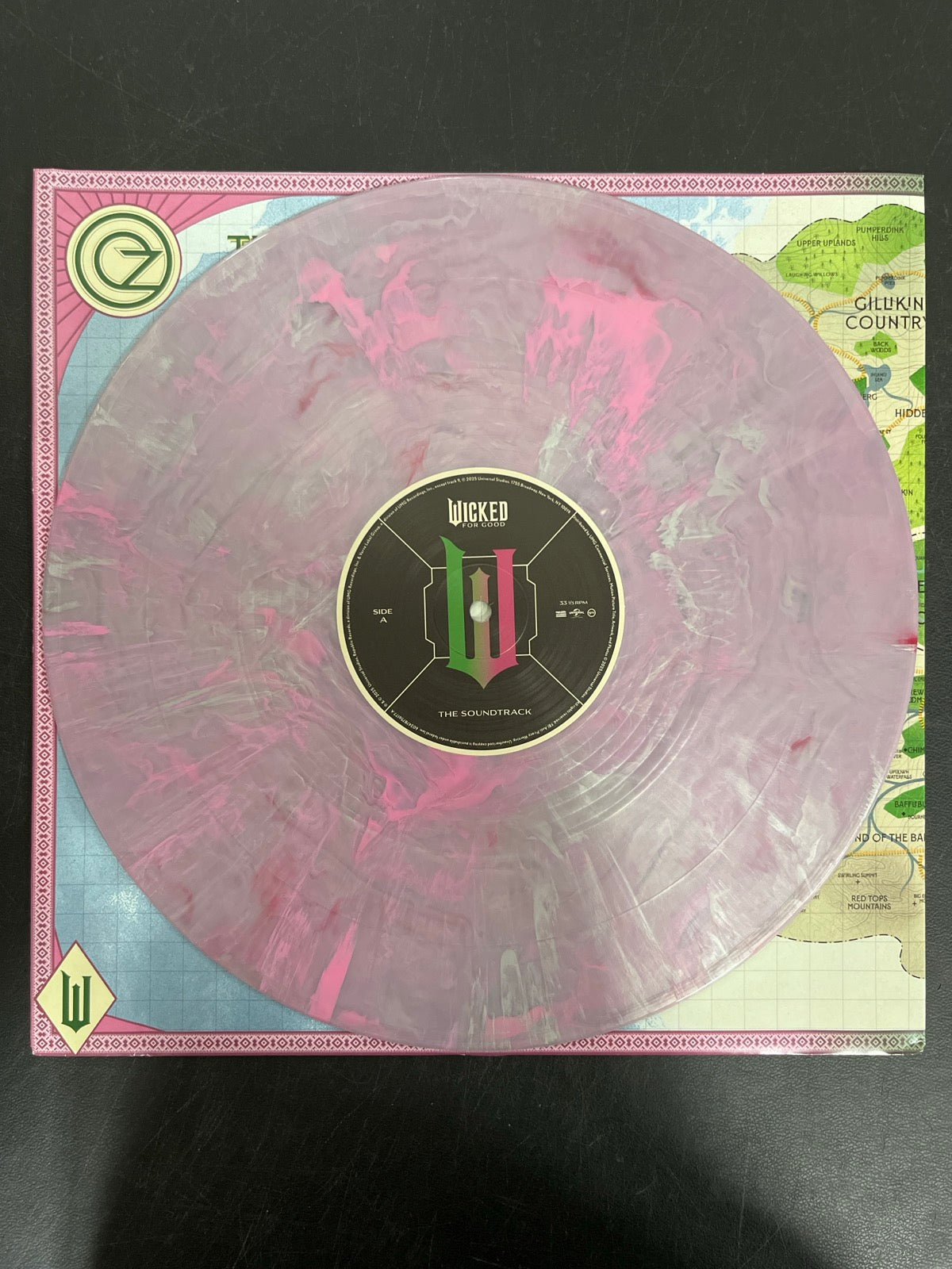 VINYL_1A - Wicked: For Good OST LE Pink / Green Vinyl USED NOT TESTED