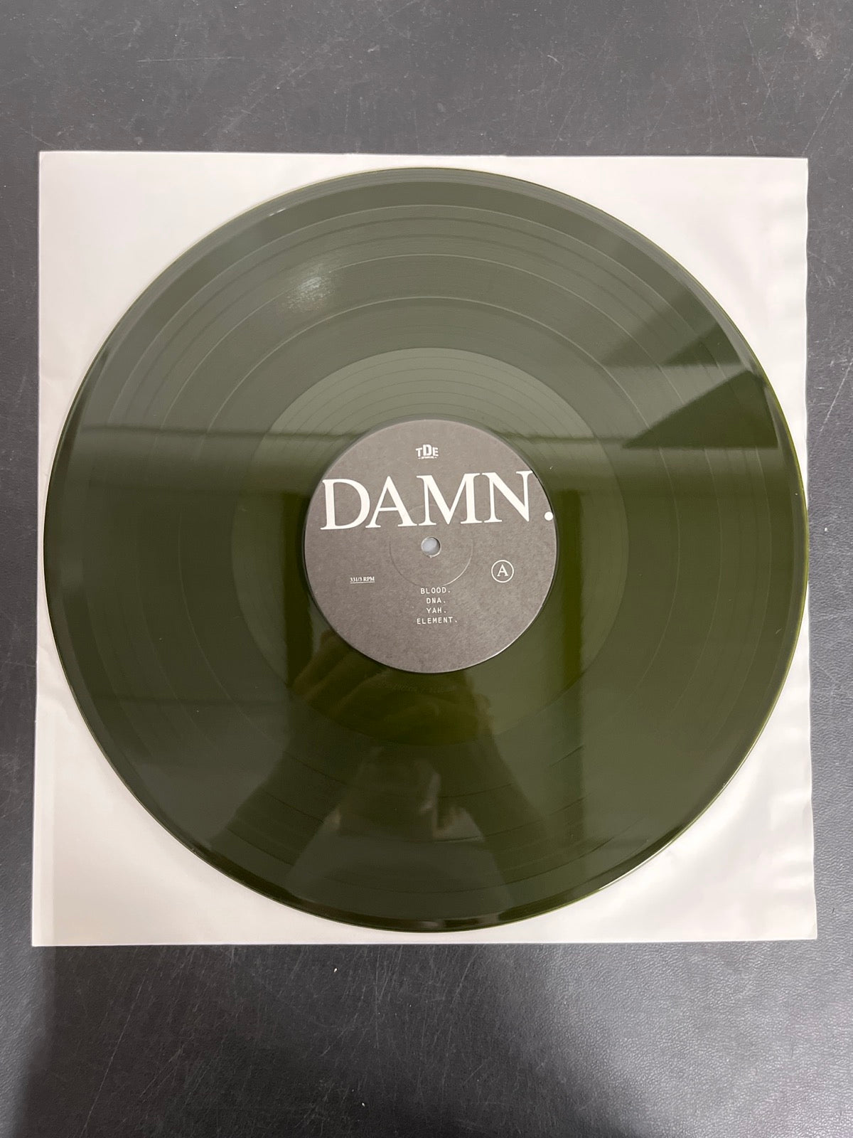 VINYL_1A - Kendrick Lamar - DAMN. LE 180gm Green Vinyl USED NOT TESTED