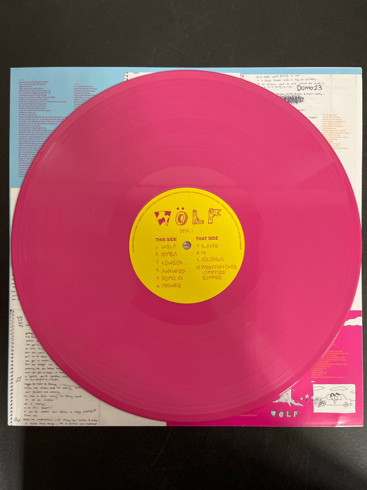 VINYL_1A - Tyler, The Creator - Wolf LE Pink Vinyl USED NOT TESTED