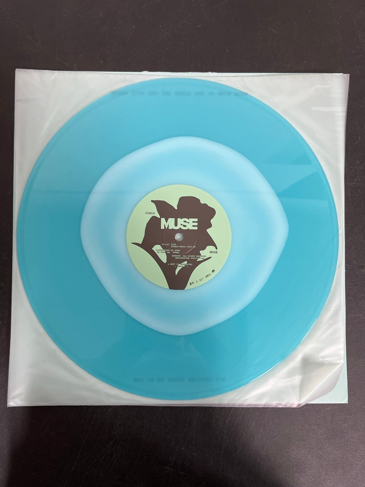 VINYL_1A - Jimin (BTS) - Muse LE BLue Vinyl USED NOT TESTED