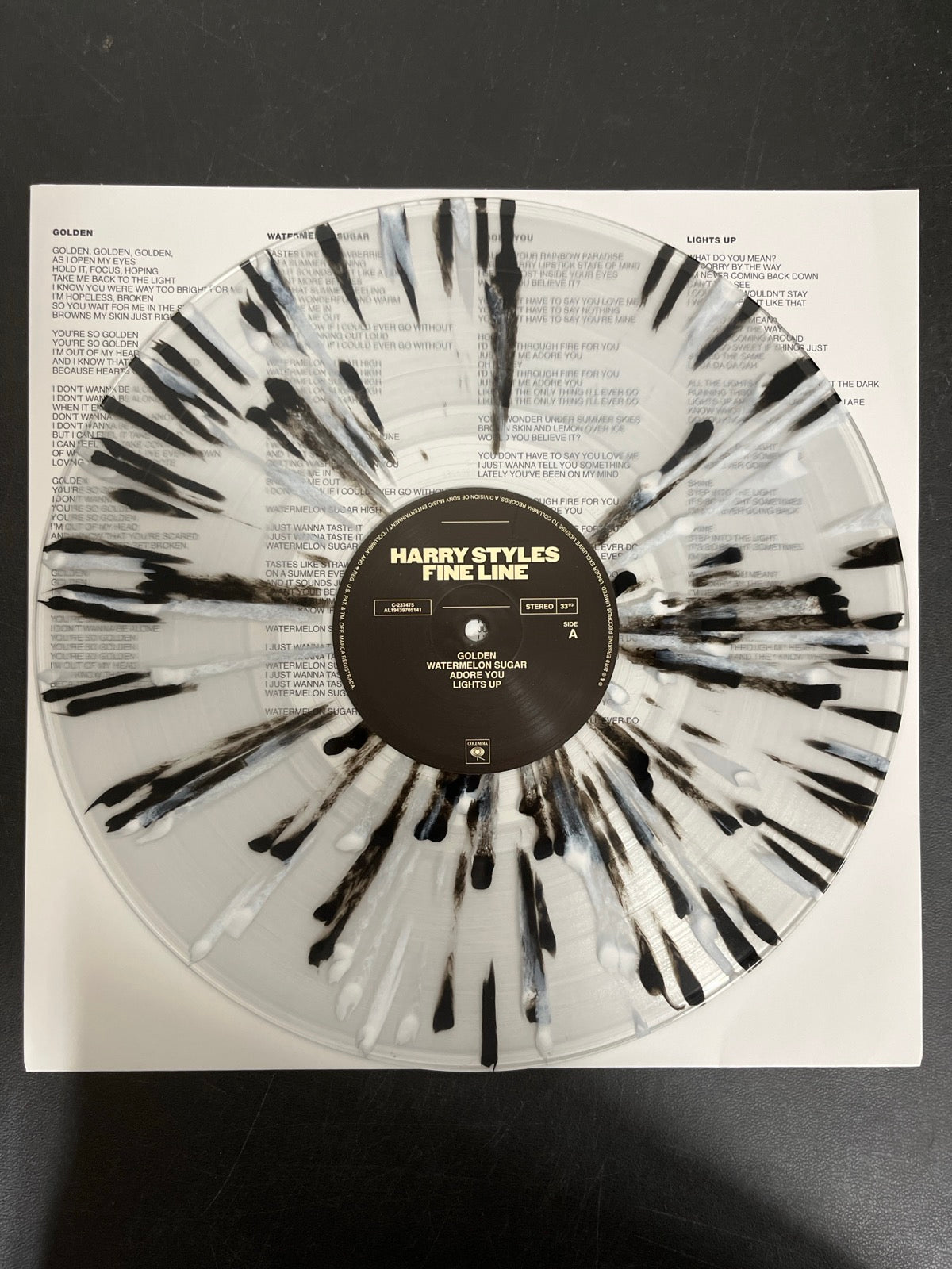 VINYL_1A - Harry Styles - Fine Line LE Black & White Vinyl USED NOT TESTED