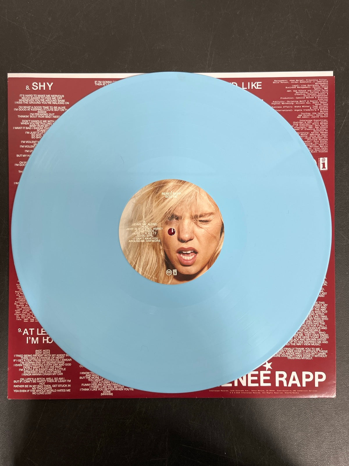 VINYL_1A - Reneé Rapp - Bite Me LE Baby Blue Vinyl USED NOT TESTED