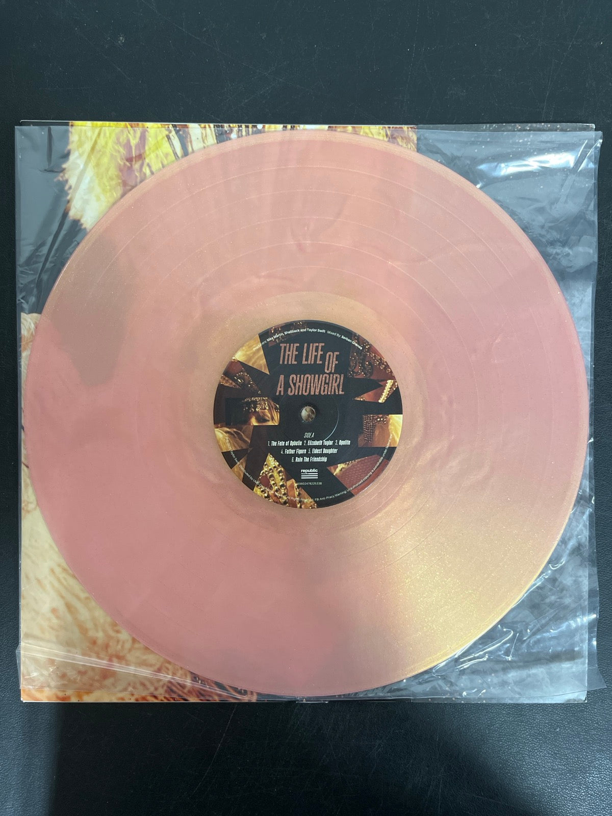 VINYL_1A - Taylor Swift - The Life of a ... LE 180gm Pink Yellow Vinyl USED NOT TESTED