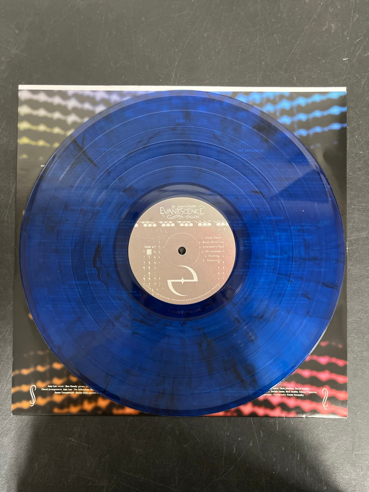 VINYL_1A - Evanescence - Fallen 20th Anniv Ed. Blue Smoke Vinyl USED NOT TESTED