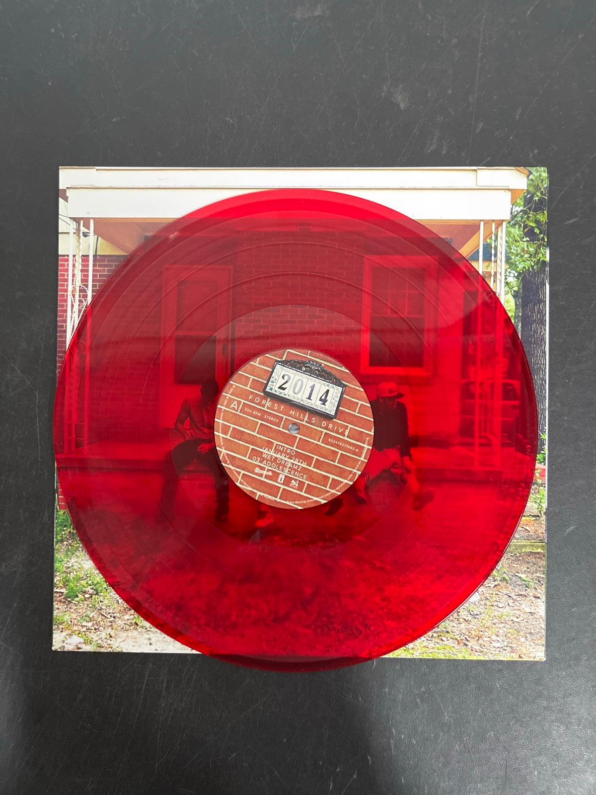 VINYL_1A - J. Cole - 2014 Forest Hills Drive Anniversary Ed. Red Vinyl USED NOT TESTED
