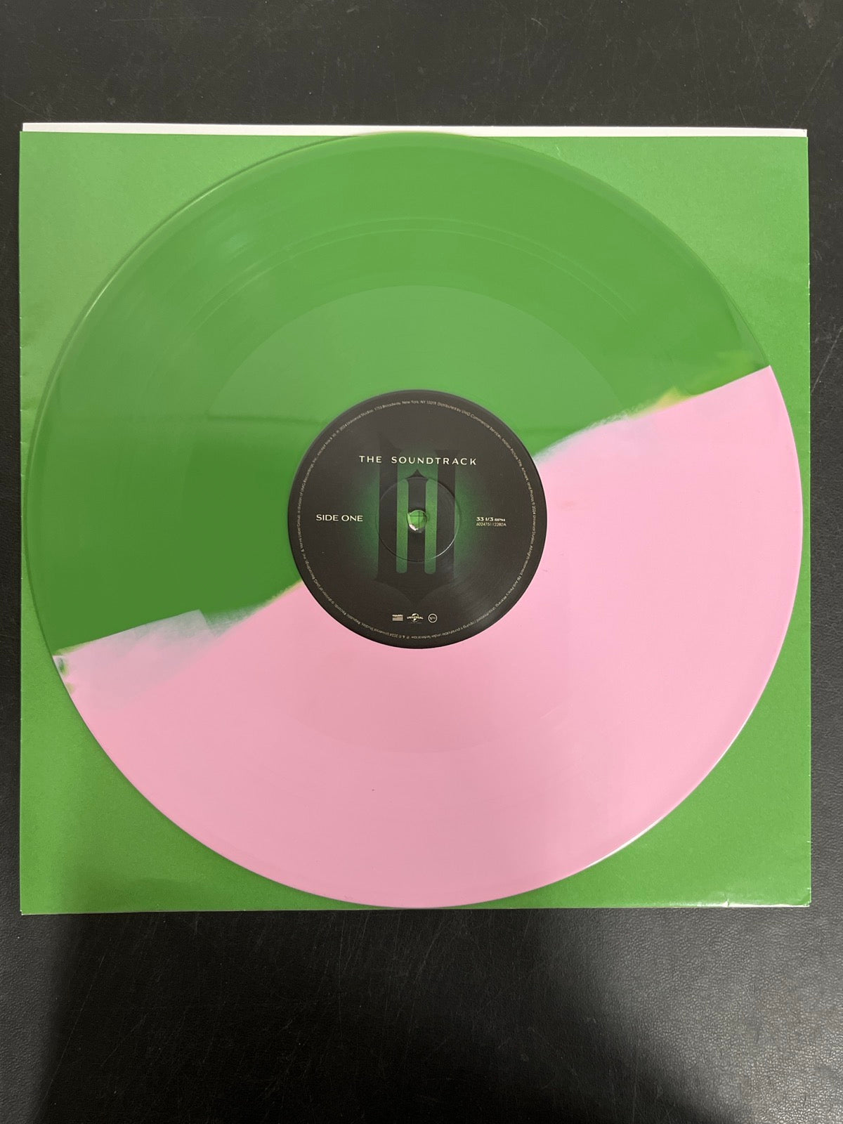 VINYL_1A - Wicked OST LE Etched Green and Pink Splatter Vinyl USED NOT TESTED