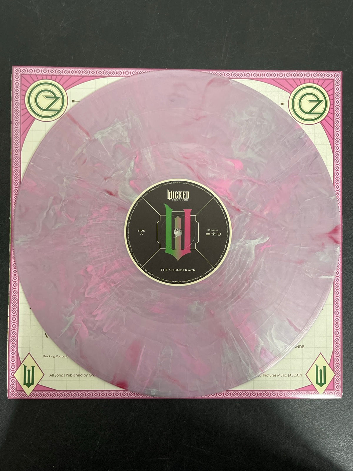 VINYL_1A - Wicked: For Good OST LE Pink / Green Vinyl USED NOT TESTED