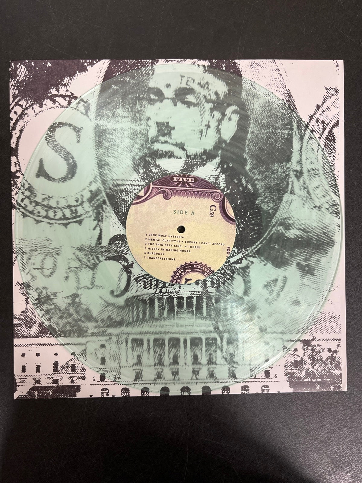 VINYL_1A - $uicideboy$ - New World Depression Clear Vinyl USED NOT TESTED
