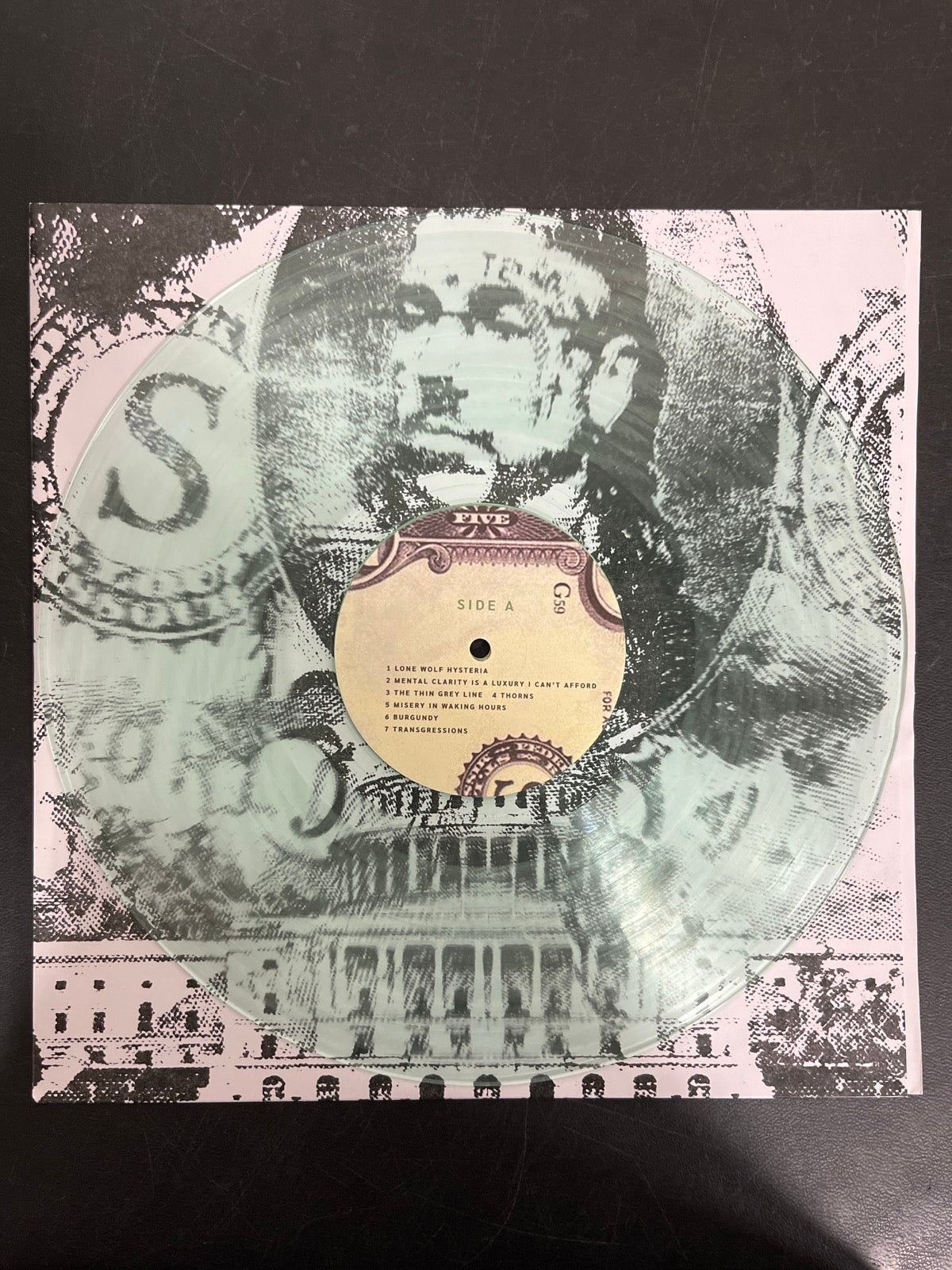 VINYL_1A - $uicideboy$ - New World Depression Clear Vinyl USED NOT TESTED