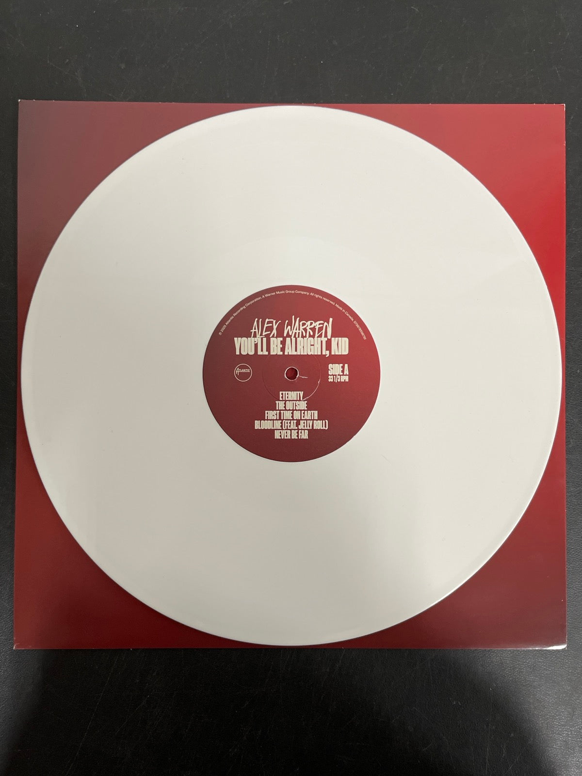 VINYL_1A - Alex Warren - You'll Be Alright, Kid LE White Vinyl WARPED NOT TESTED