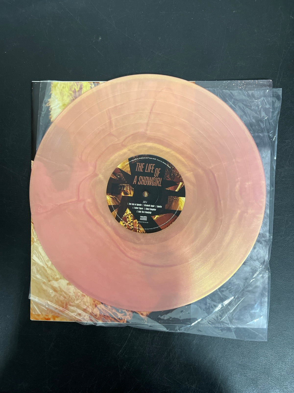 VINYL_1A - Taylor Swift - The Life of a ... LE 180gm Pink Yellow Vinyl USED NOT TESTED