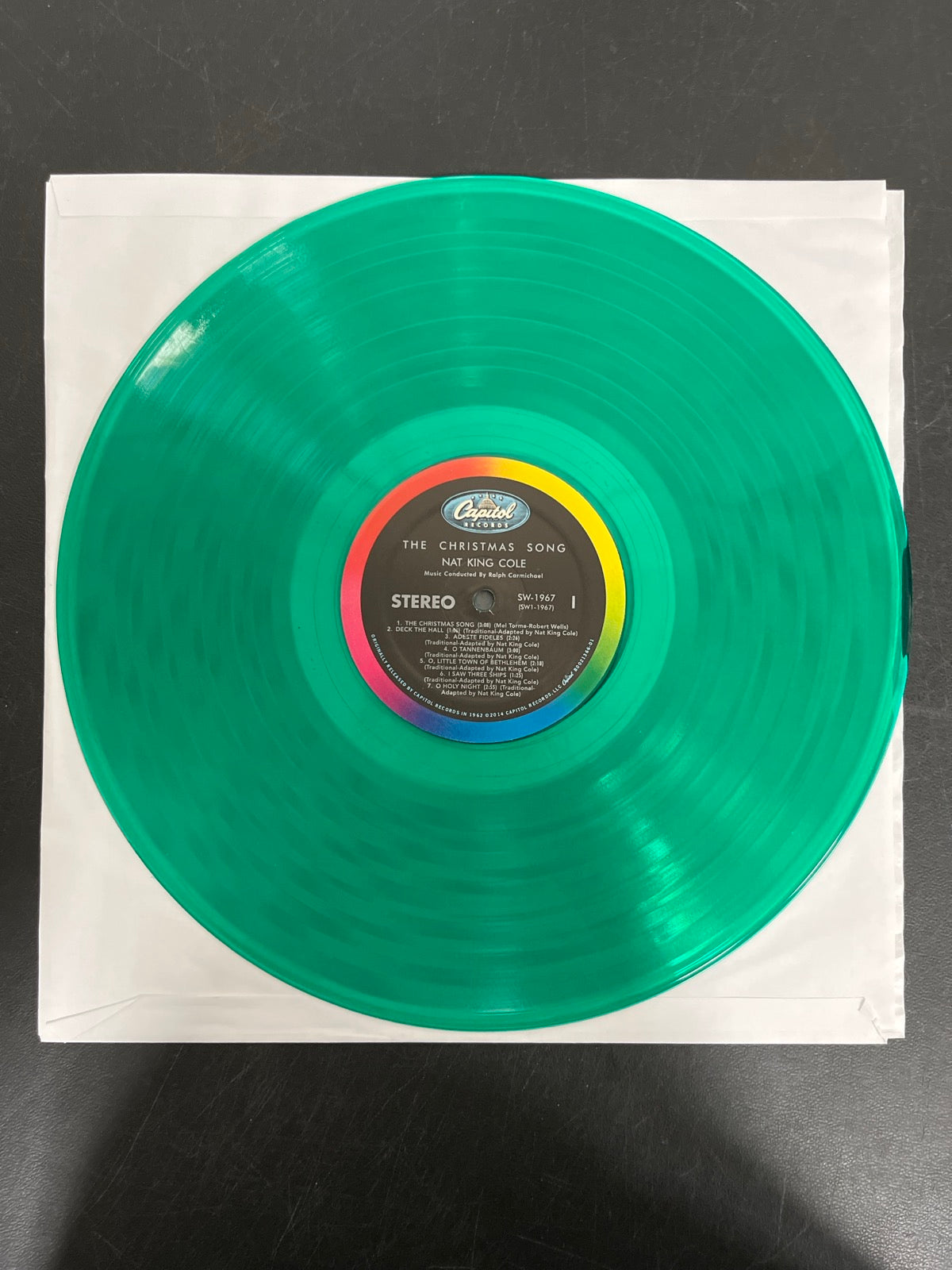 VINYL_1A - Nat King Cole - The Christmas Song LE Green Vinyl USED NOT TESTED