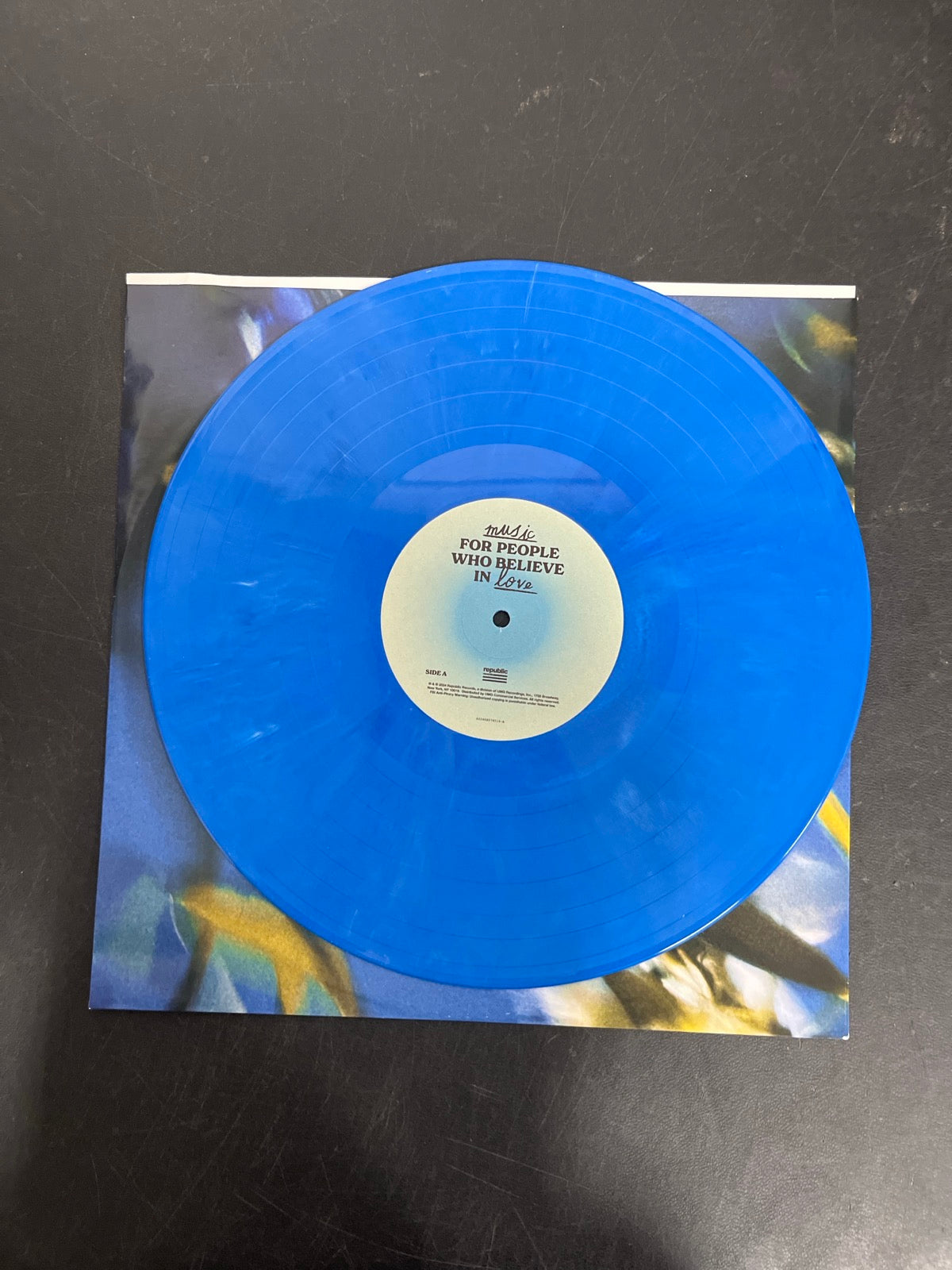 VINYL_1A - Joe Jonas - Music for People Who ... Target Exclusive Blue Vinyl USED NOT TESTED