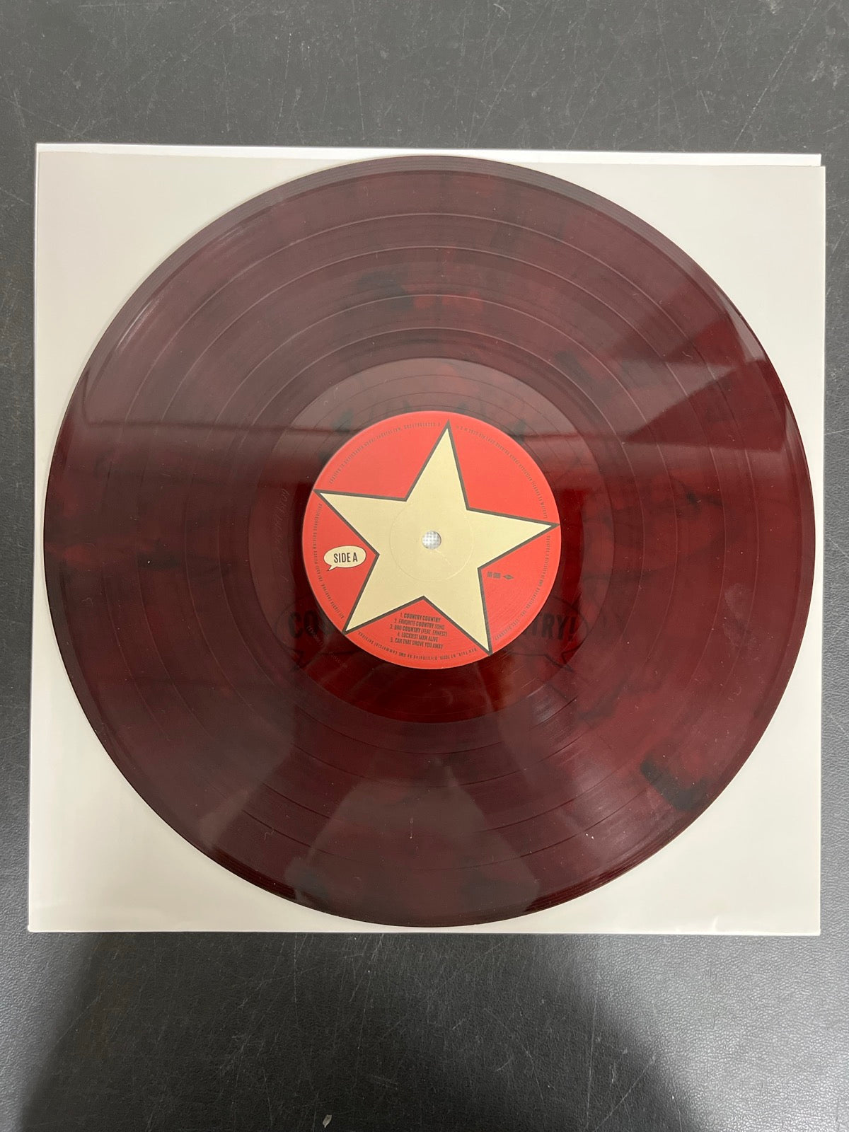 VINYL_1A - Hardy - Country! Country! LE Molton Lava Vinyl USED NOT TESTED