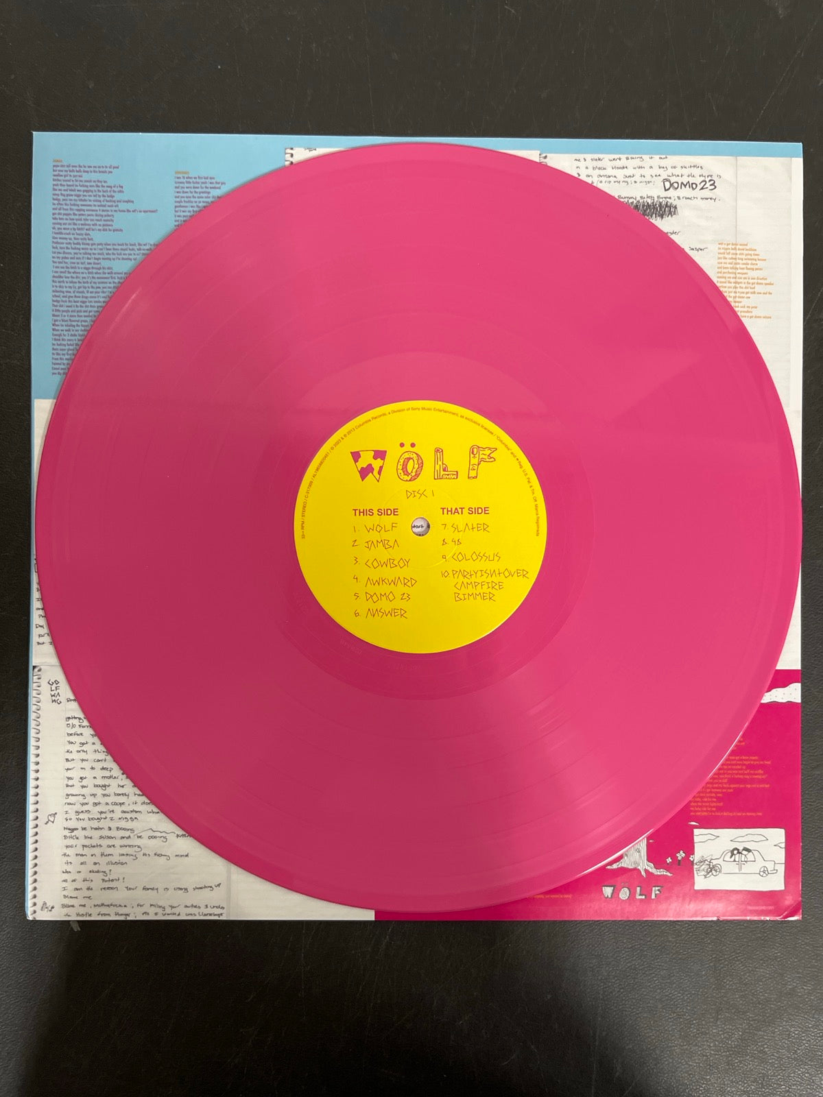 VINYL_1A - Tyler, The Creator - Wolf LE Pink Vinyl USED NOT TESTED