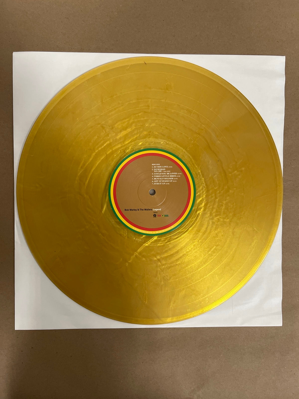 VINYL_1A - Bob Marley & The Wailers - Legend... LE Gold Vinyl USED NOT TESTED