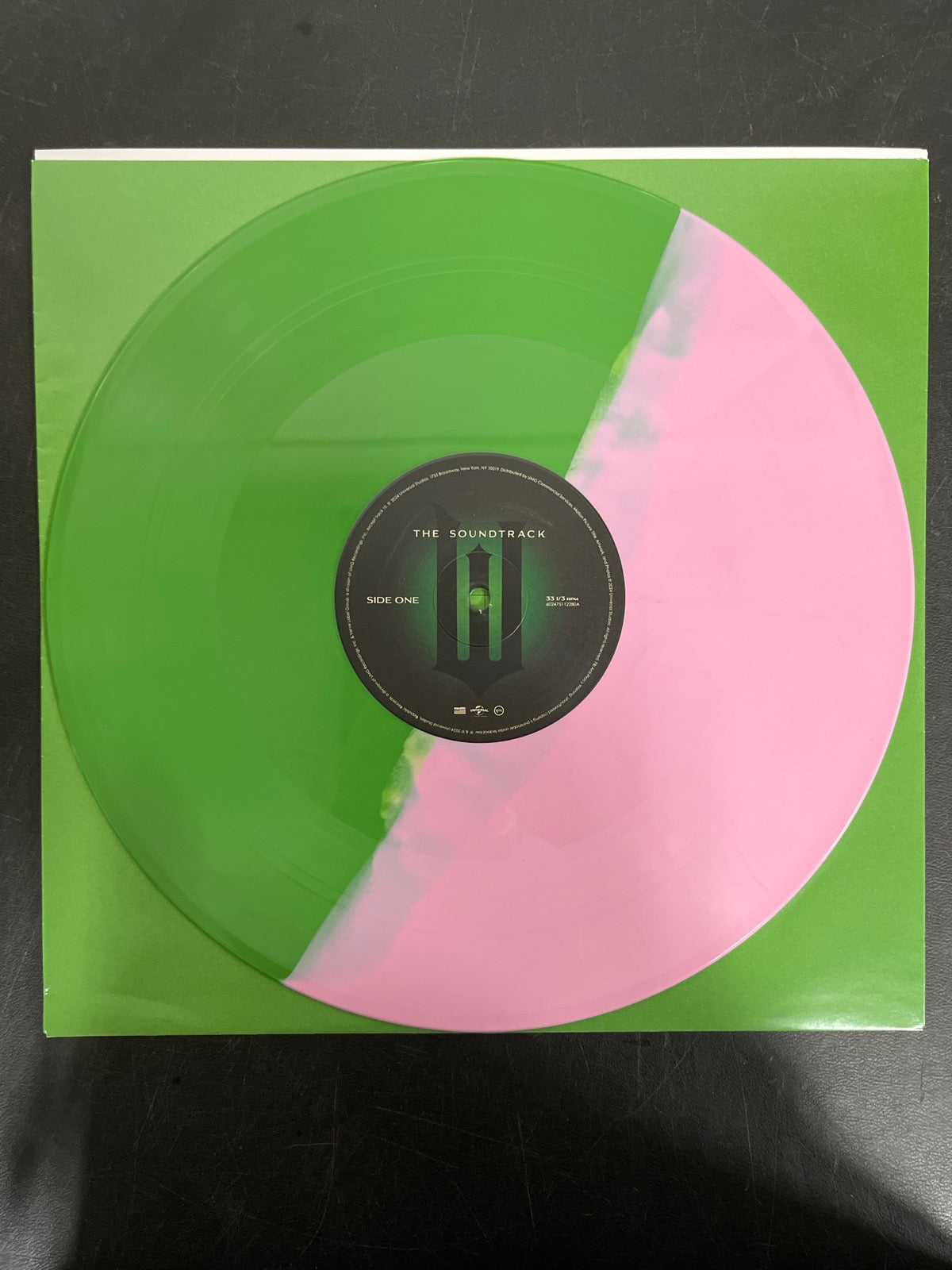 VINYL_1A - Wicked OST LE Etched Green and Pink Splatter Vinyl USED NOT TESTED