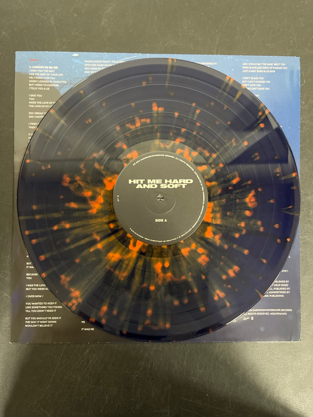 VINYL_1A - Billie Eilish - Hit Me Hard And Soft LE Blue / Orange Vinyl USED NOT TESTED