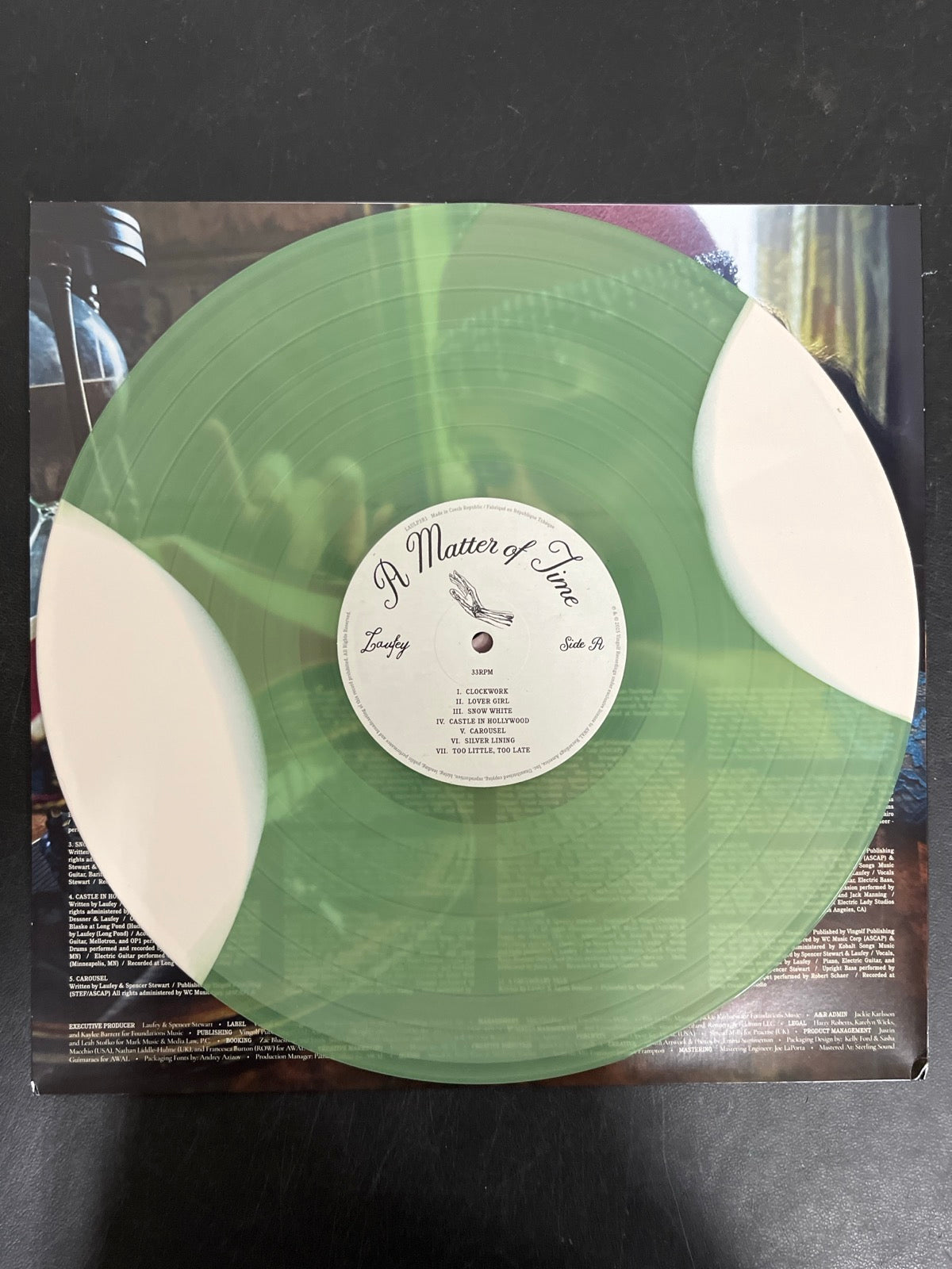 VINYL_1A - Laufey - A Matter Of Time LE Green / Pink Vinyl USED NOT TESTED