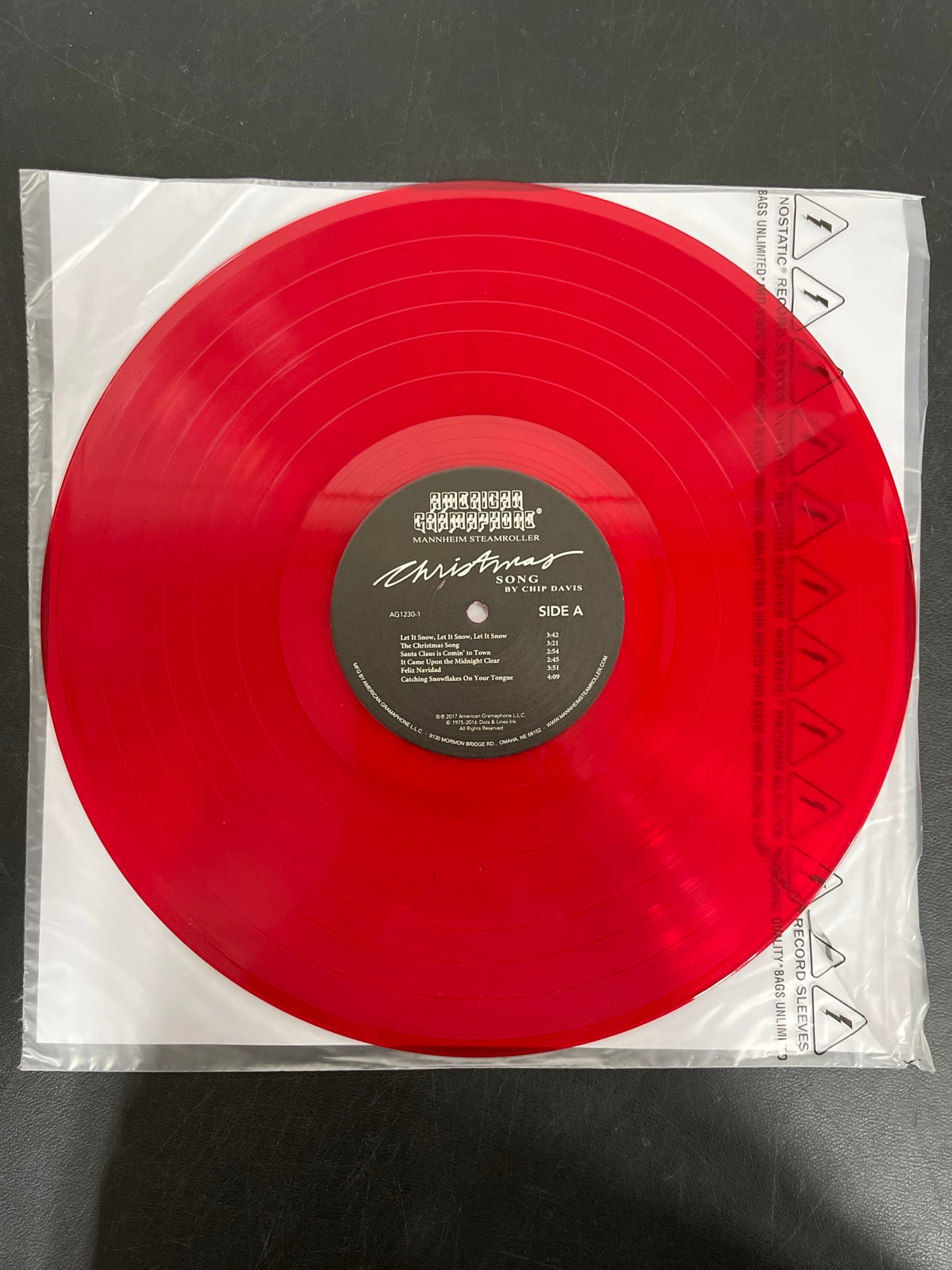 VINYL_1A - Mannheim Steamroller - Christmas Song LE 180gm Red Vinyl USED NOT TESTED