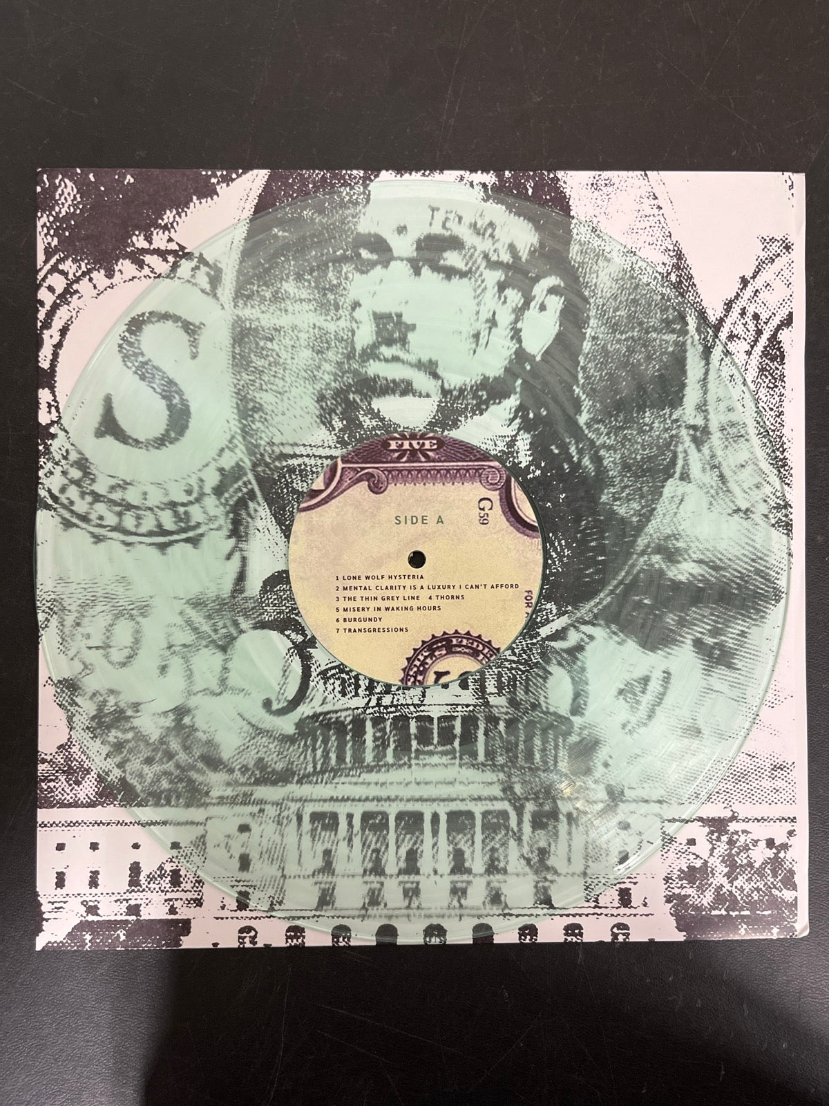 VINYL_1A - $uicideboy$ - New World Depression Clear Vinyl USED NOT TESTED