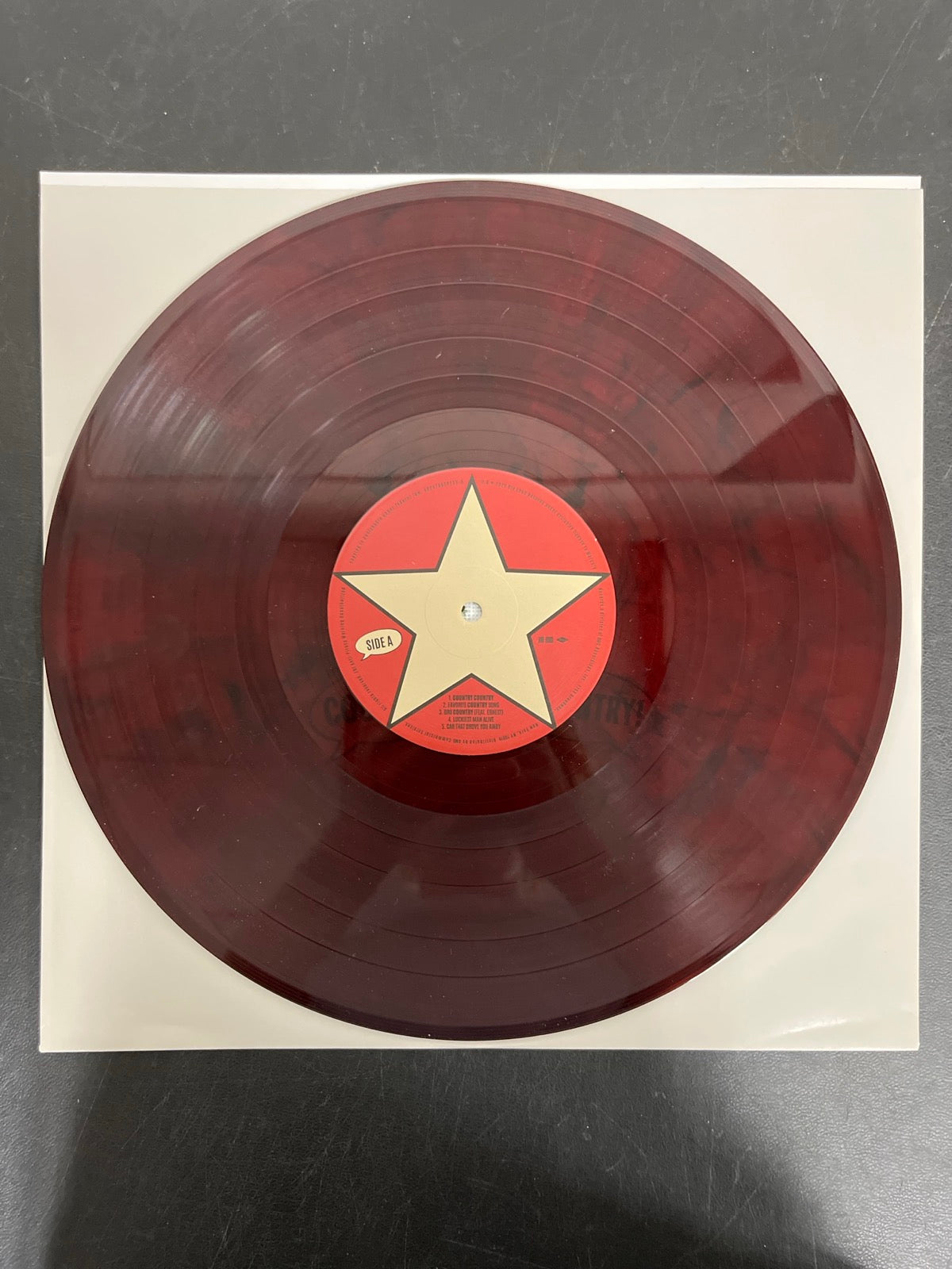 VINYL_1A - Hardy - Country! Country! LE Molton Lava Vinyl USED NOT TESTED