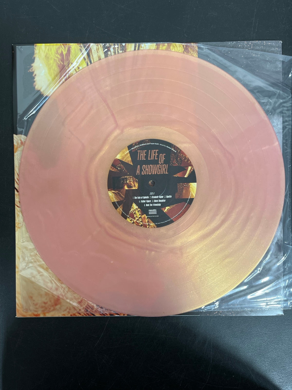 VINYL_1A - Taylor Swift - The Life of a ... LE 180gm Pink Yellow Vinyl USED NOT TESTED