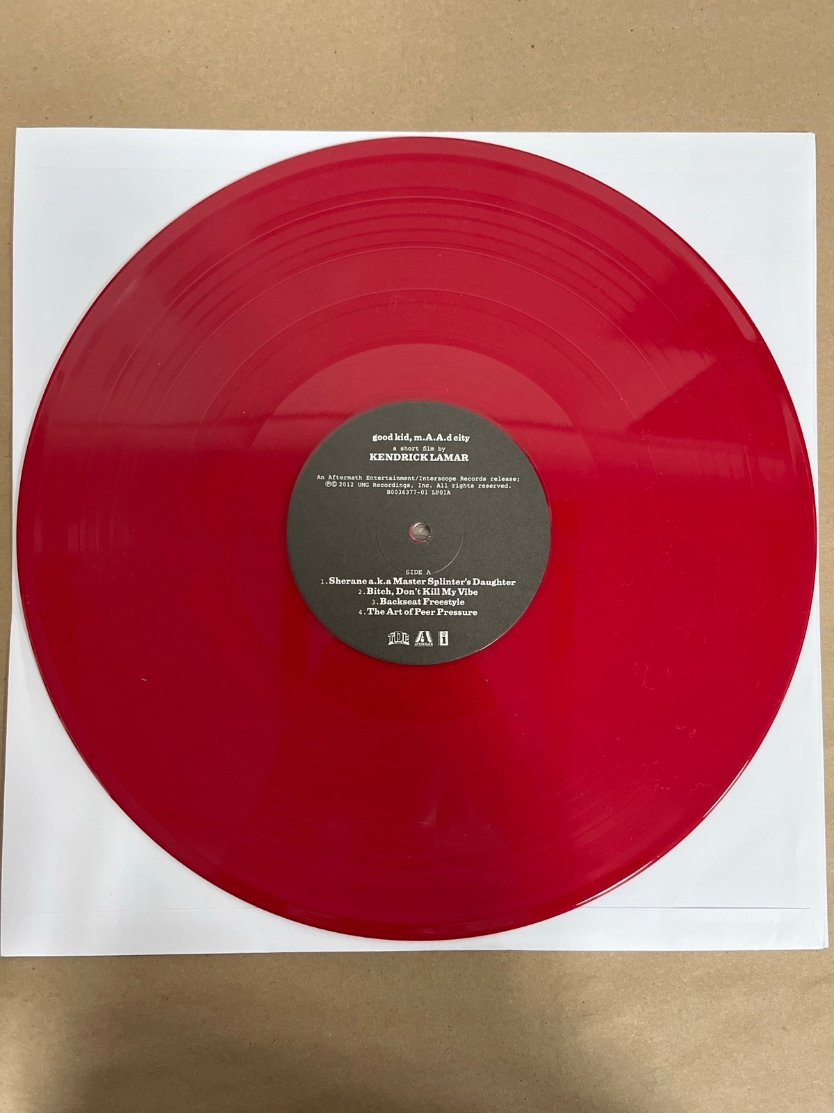 VINYL_1A - Kendrick Lamar - good kid, m.A.A.d city LE Red Vinyl USED NOT TESTED