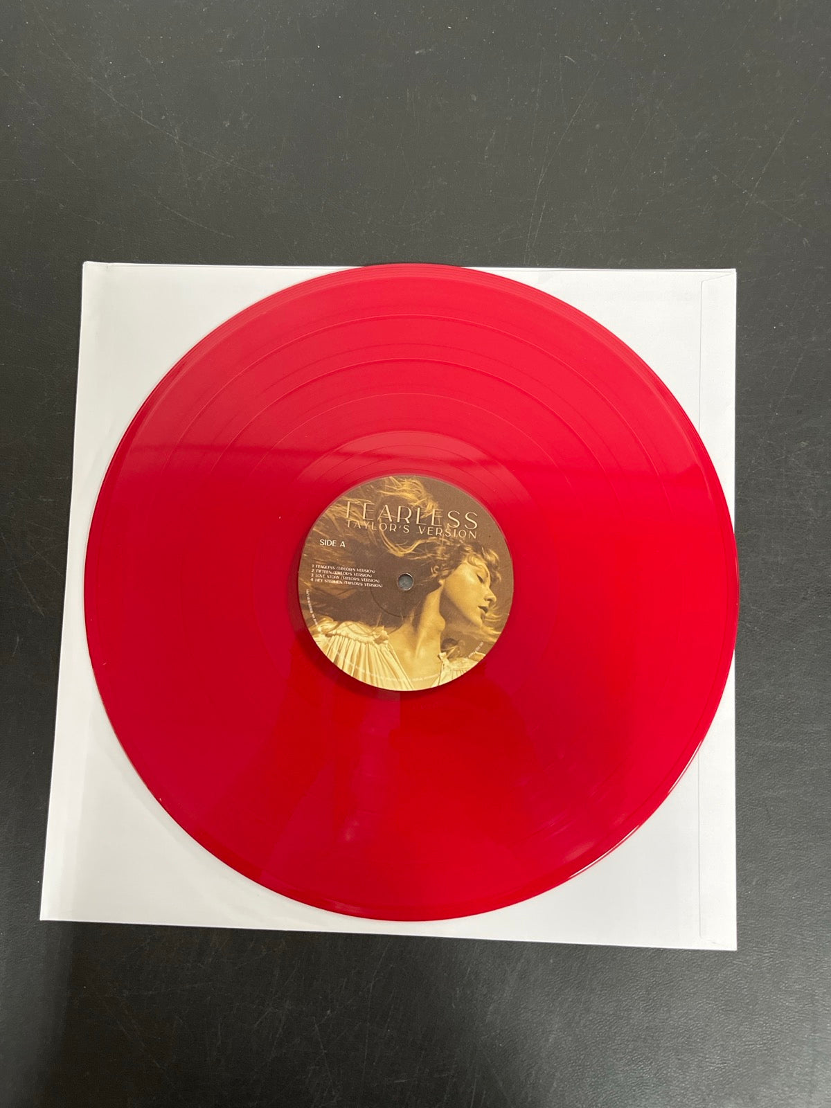 VINYL_1A - Taylor Swift - Fearless (Taylor's Version) Red Numbered Vinyl USED NOT TESTED
