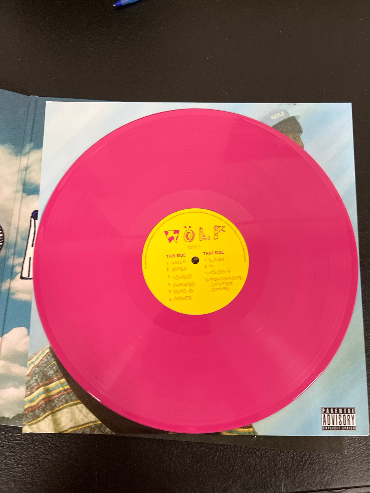 VINYL_1A - Tyler, The Creator - Wolf LE Pink Vinyl USED NOT TESTED