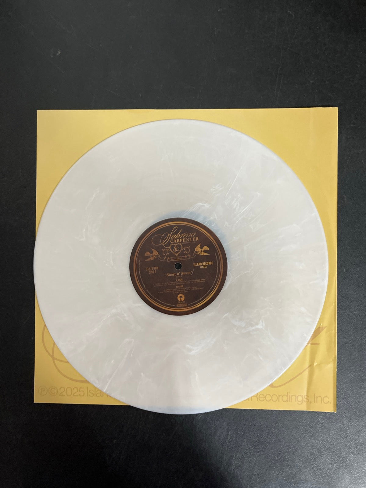 VINYL_1A - Sabrina Carpenter - Short N' Sweet LE Deluxe Ed. White Vinyl USED NOT TESTED