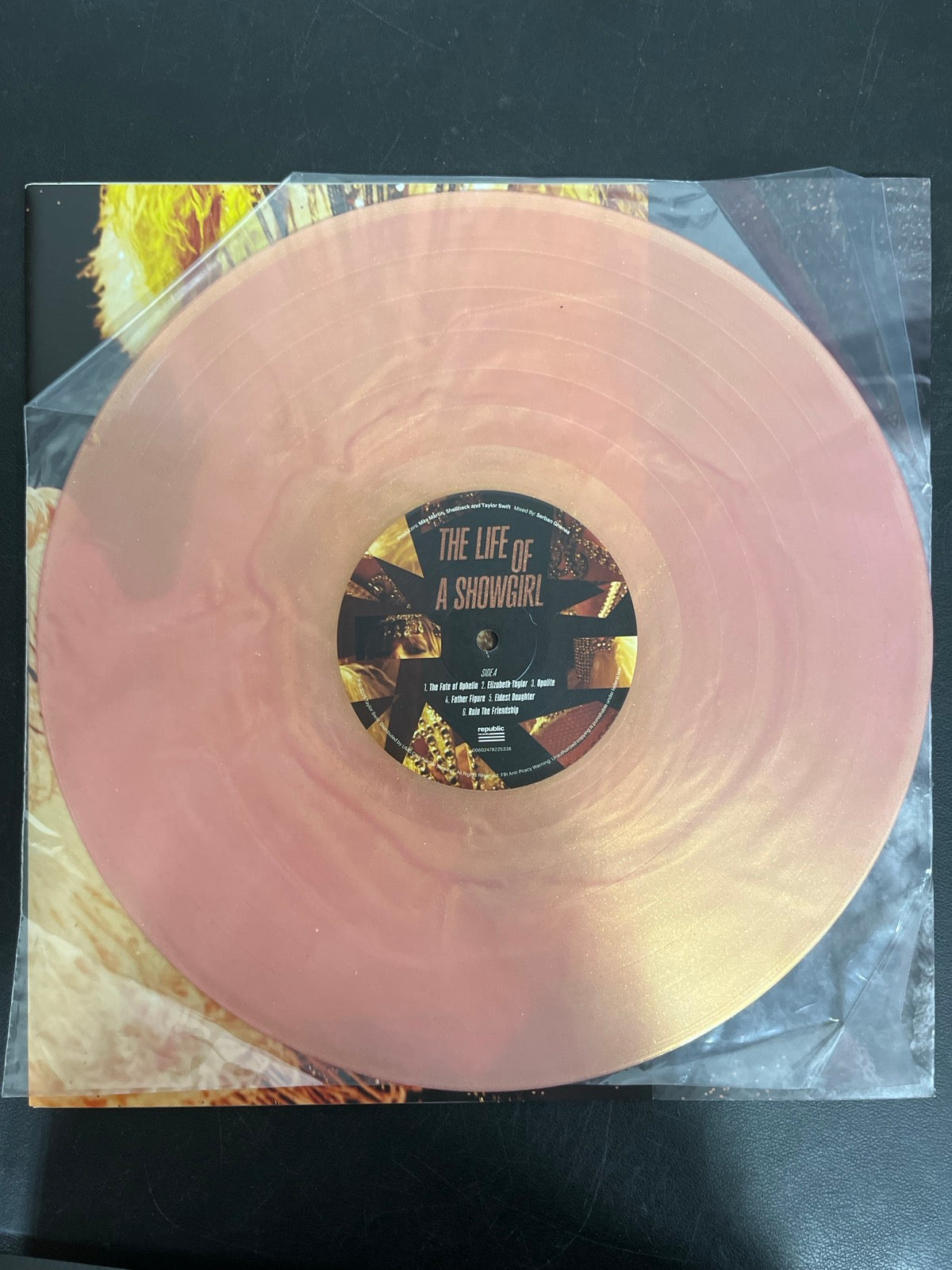 VINYL_1A - Taylor Swift - The Life of a ... LE 180gm Pink Yellow Vinyl USED NOT TESTED