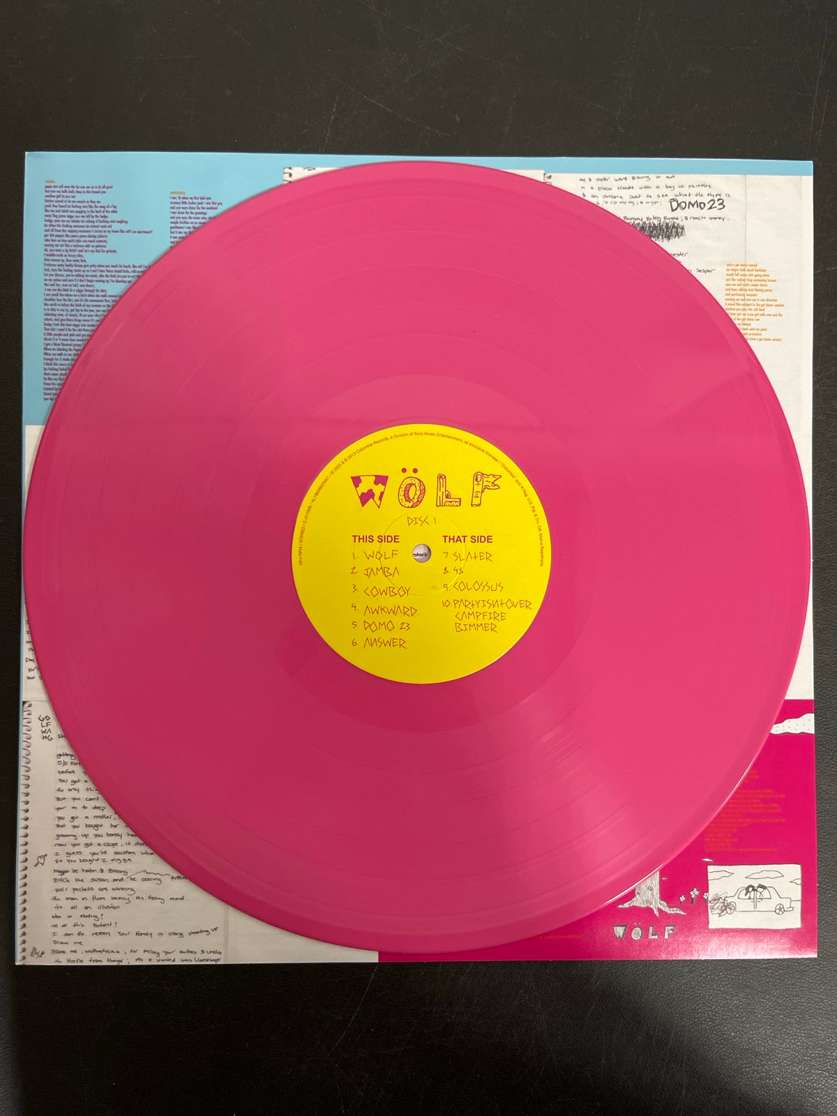 VINYL_1A - Tyler, The Creator - Wolf LE Pink Vinyl USED NOT TESTED