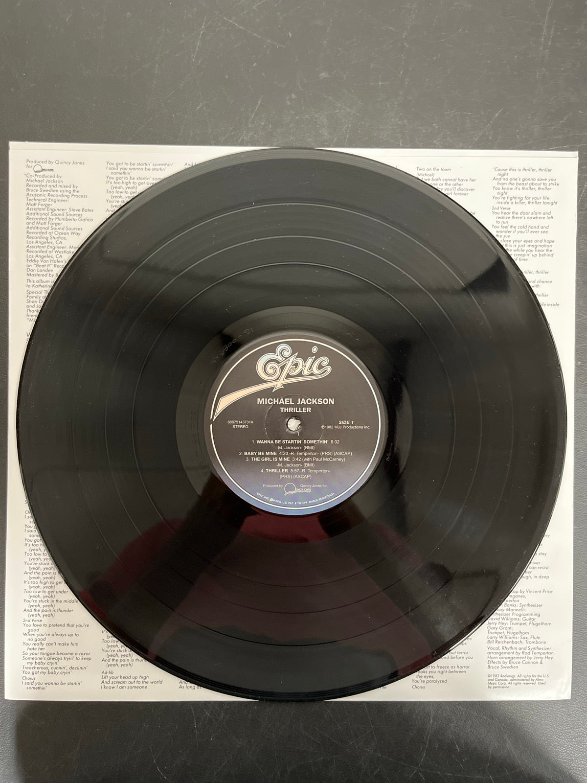 VINYL_1A - Michael Jackson - Thriller 40 Anniversary Ed. Vinyl USED NOT TESTED