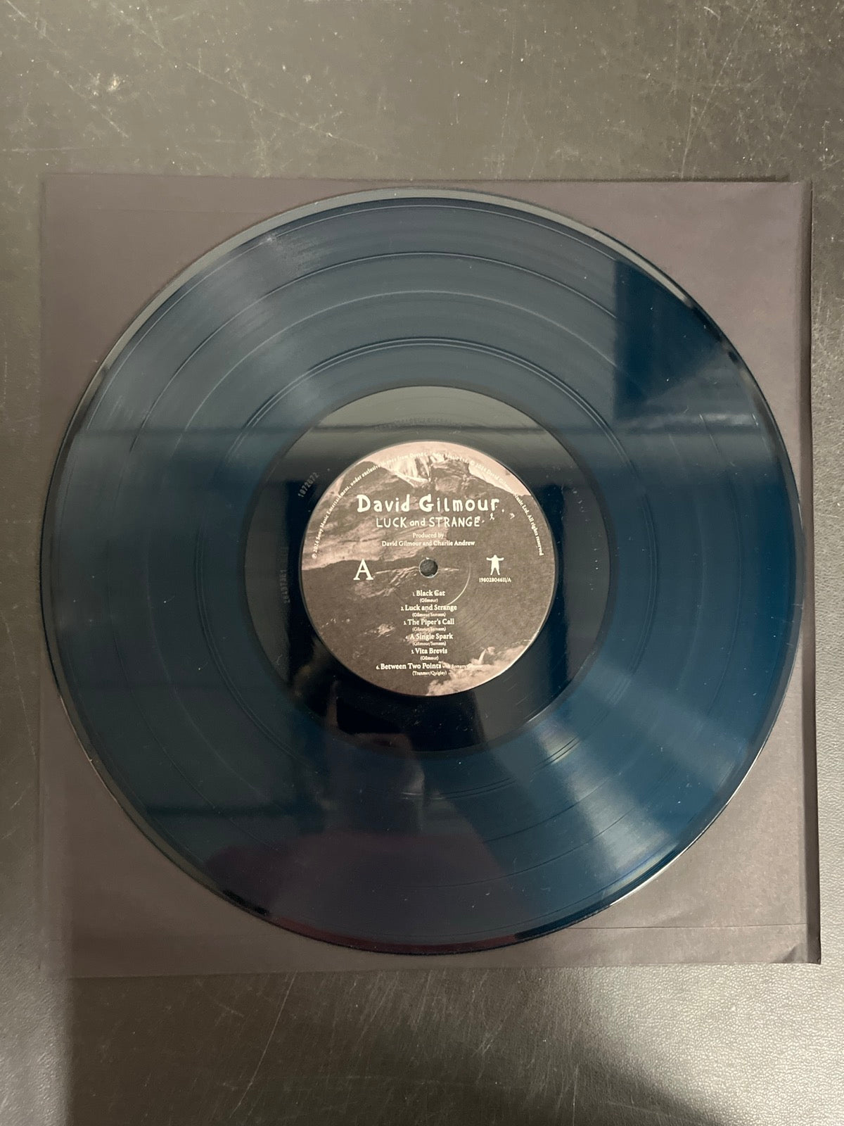 VINYL_1A - David Gilmour - Luck and S... Target Exclusive Blue Vinyl USED NOT TESTED