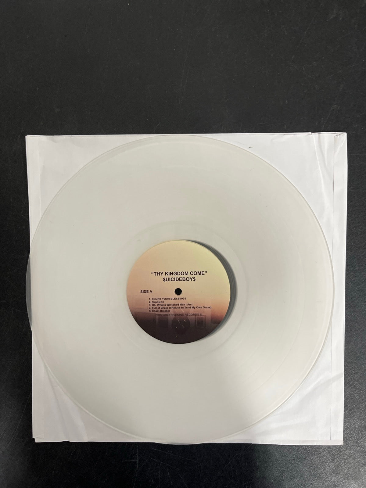 VINYL_1A - $uicideboy$ - Thy Kingdom Come LE Clear Vinyl USED NOT TESTED