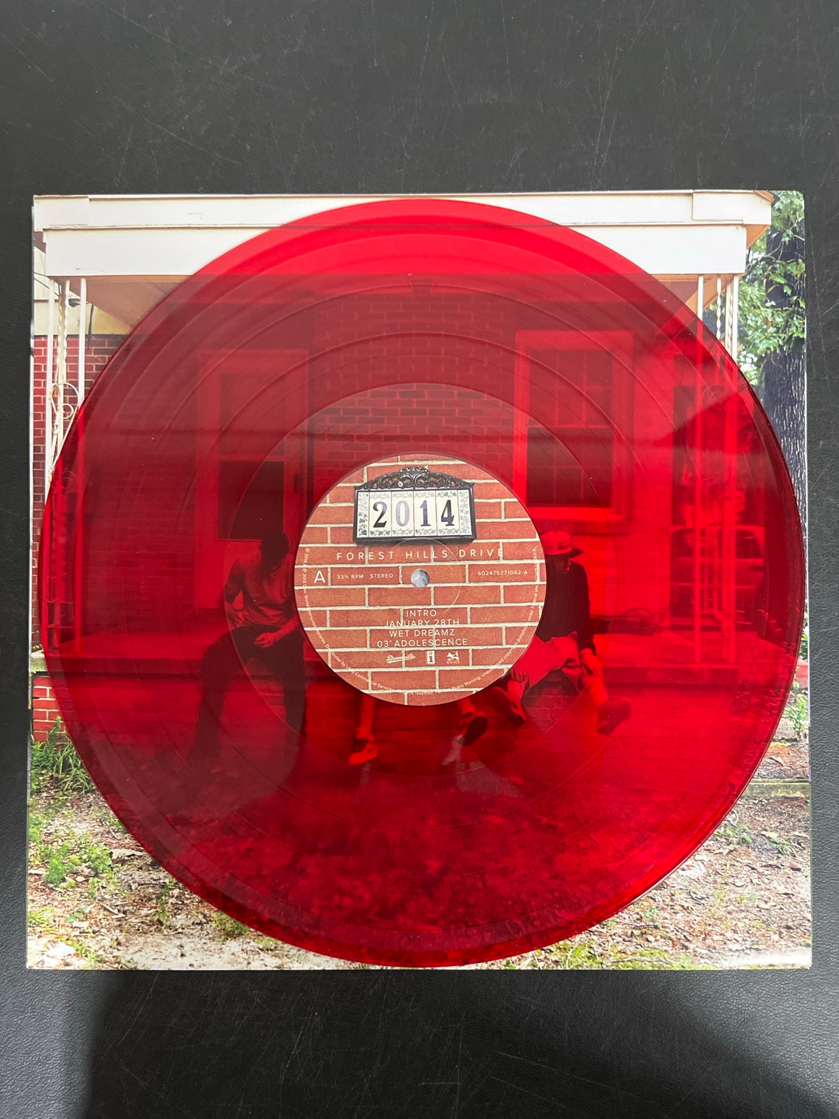 VINYL_1A - J. Cole - 2014 Forest Hills Drive Anniversary Ed. Red Vinyl USED NOT TESTED