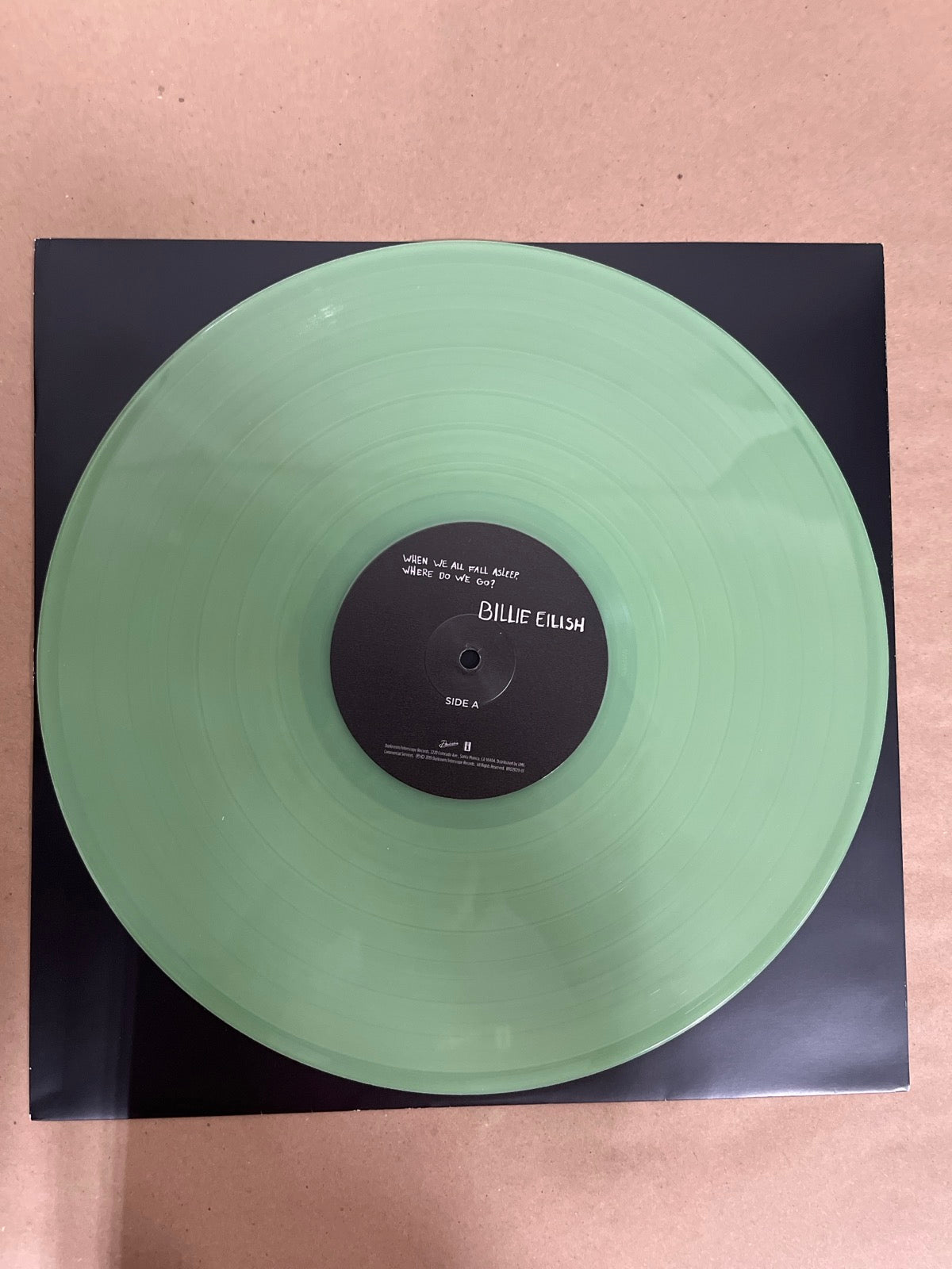 VINYL_1A - Billie Eilish - WHEN WE ALL FALL ... LE Green Vinyl USED NOT TESTED