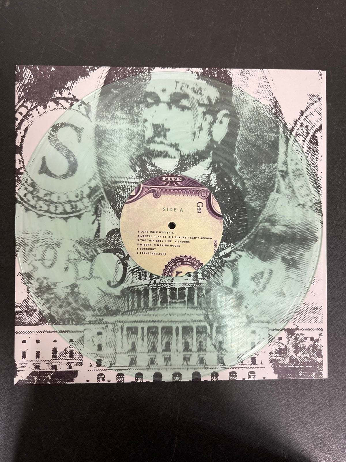VINYL_1A - $uicideboy$ - New World Depression Clear Vinyl USED NOT TESTED