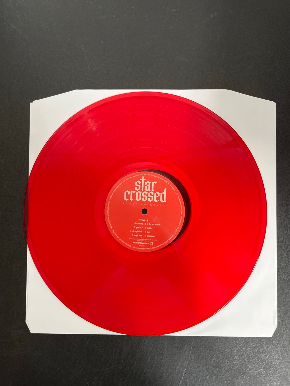 VINYL_1A - Kacey Musgraves - star-crossed LE Target Exclusive Red Vinyl USED NOT TESTED