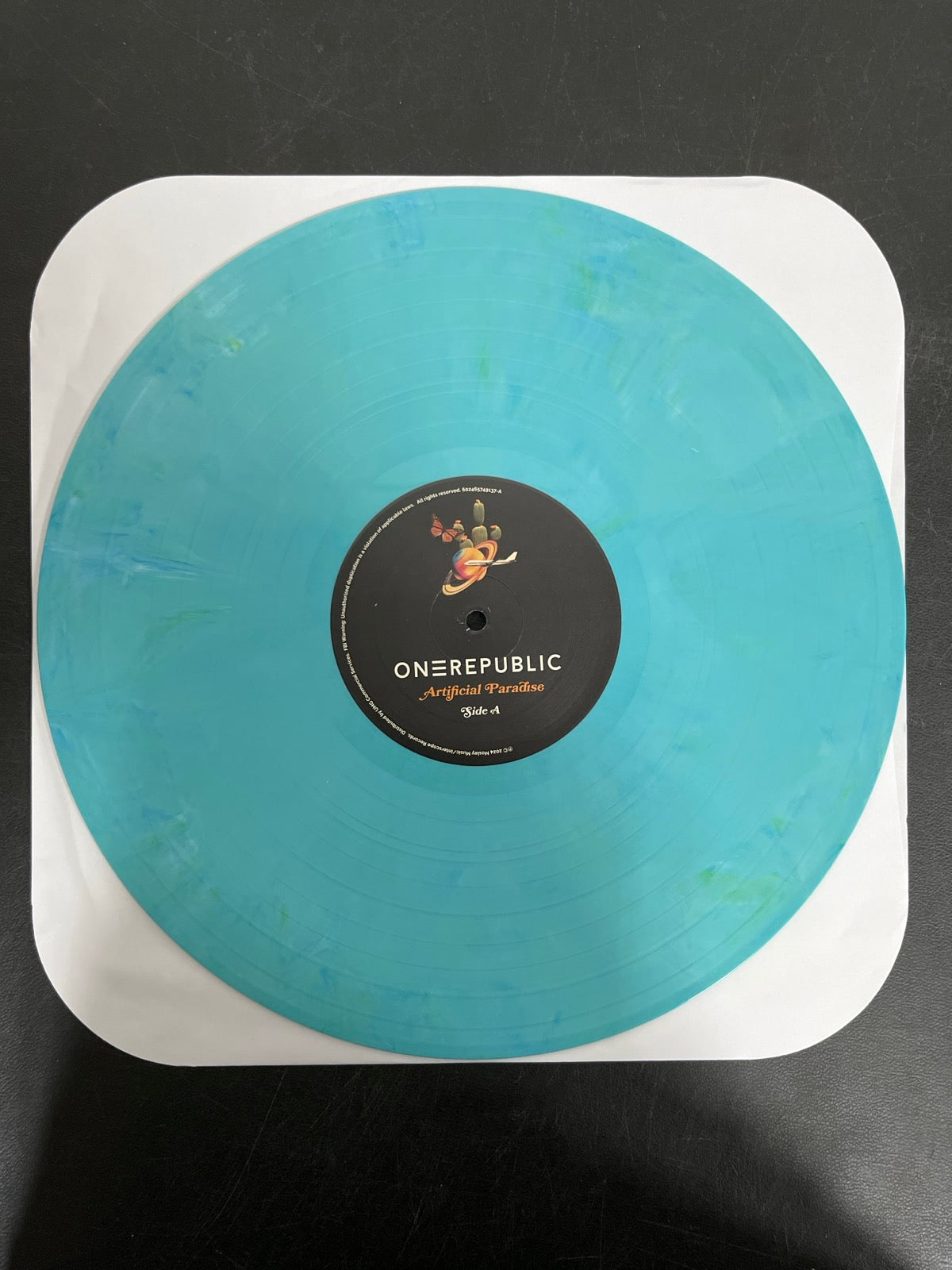 VINYL_1A - OneRepublic - Artificial Paradise LE Blue Vinyl USED NOT TESTED