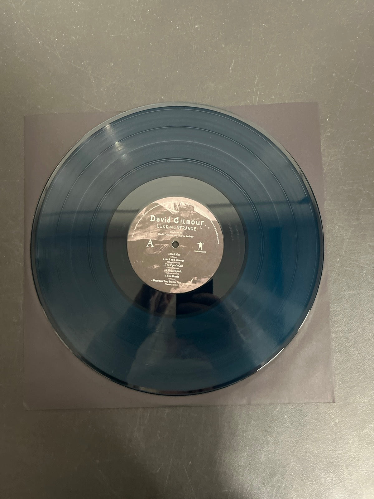 VINYL_1A - David Gilmour - Luck and S... Target Exclusive Blue Vinyl USED NOT TESTED