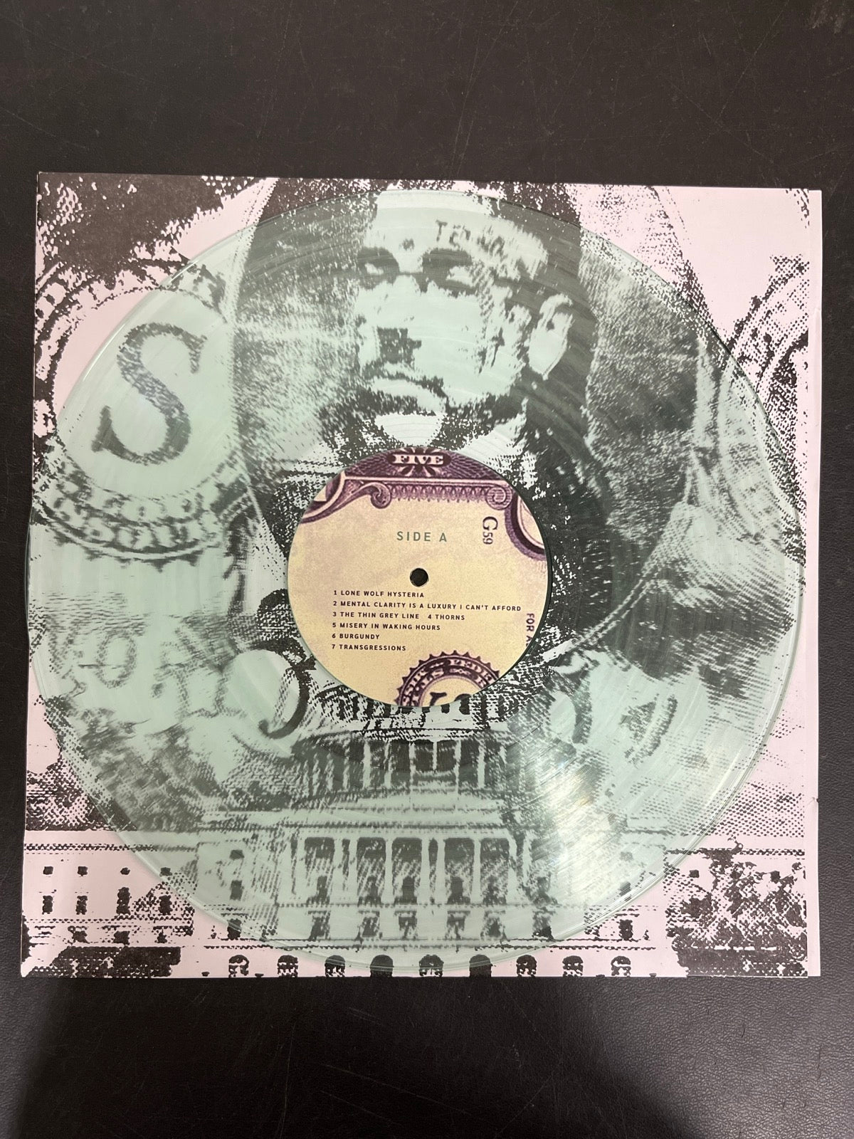 VINYL_1A - $uicideboy$ - New World Depression Clear Vinyl USED NOT TESTED