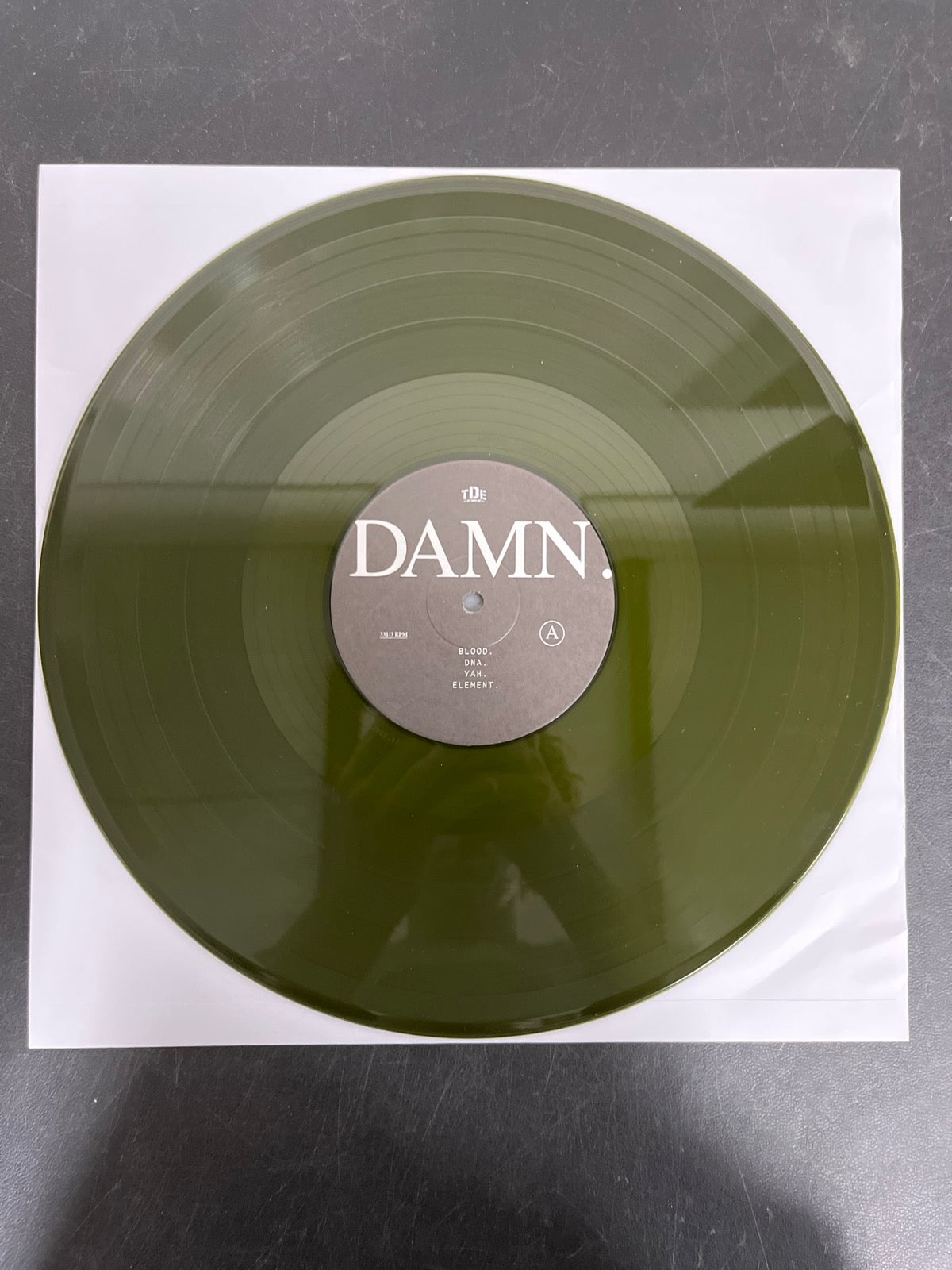 VINYL_1A - Kendrick Lamar - DAMN. LE 180gm Green Vinyl USED NOT TESTED
