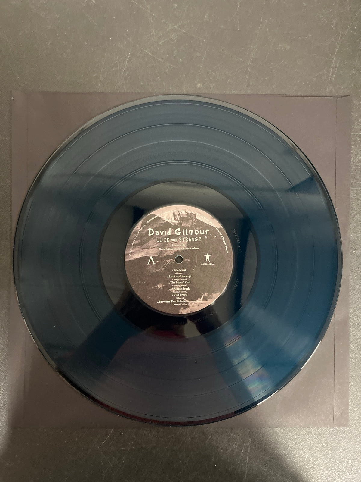 VINYL_1A - David Gilmour - Luck and S... Target Exclusive Blue Vinyl USED NOT TESTED