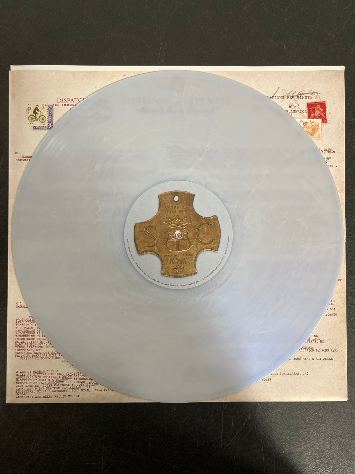 VINYL_1A - Sabrina Carpenter - Man's Best Friend LE White Vinyl USED NOT TESTED
