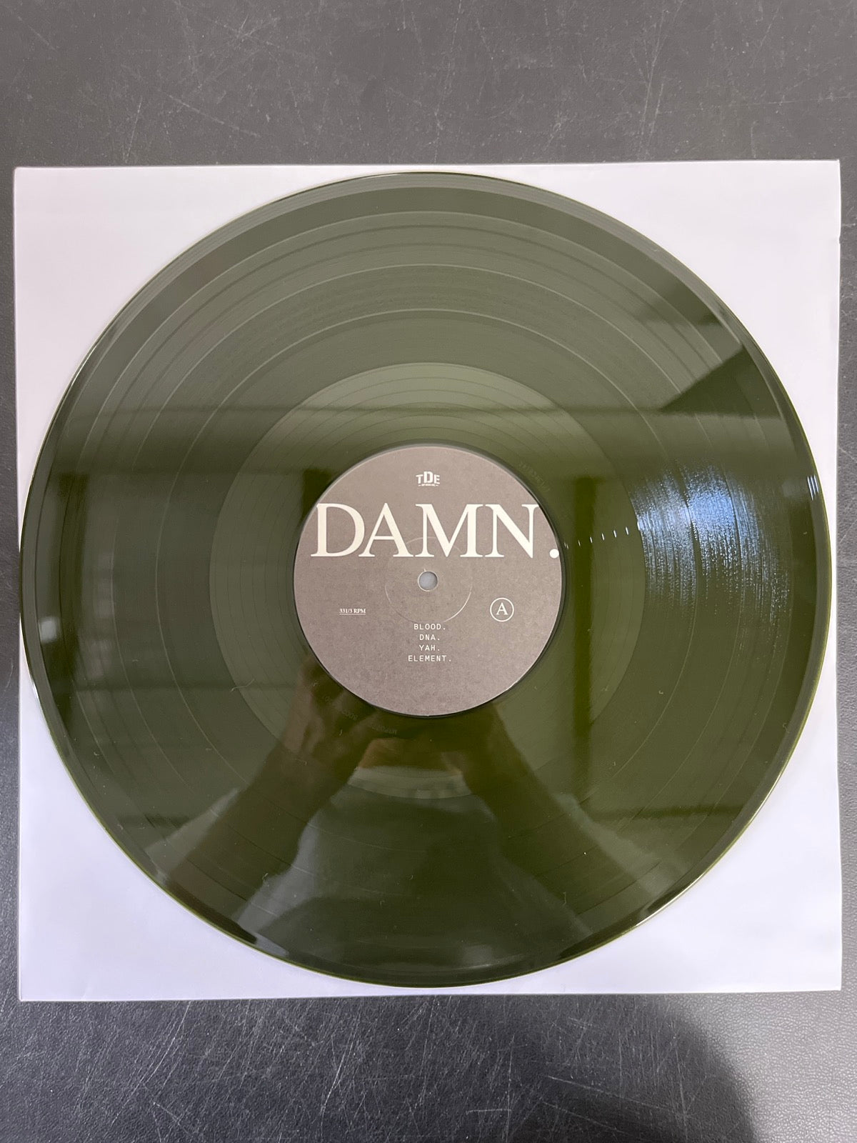 VINYL_1A - Kendrick Lamar - DAMN. LE 180gm Green Vinyl USED NOT TESTED