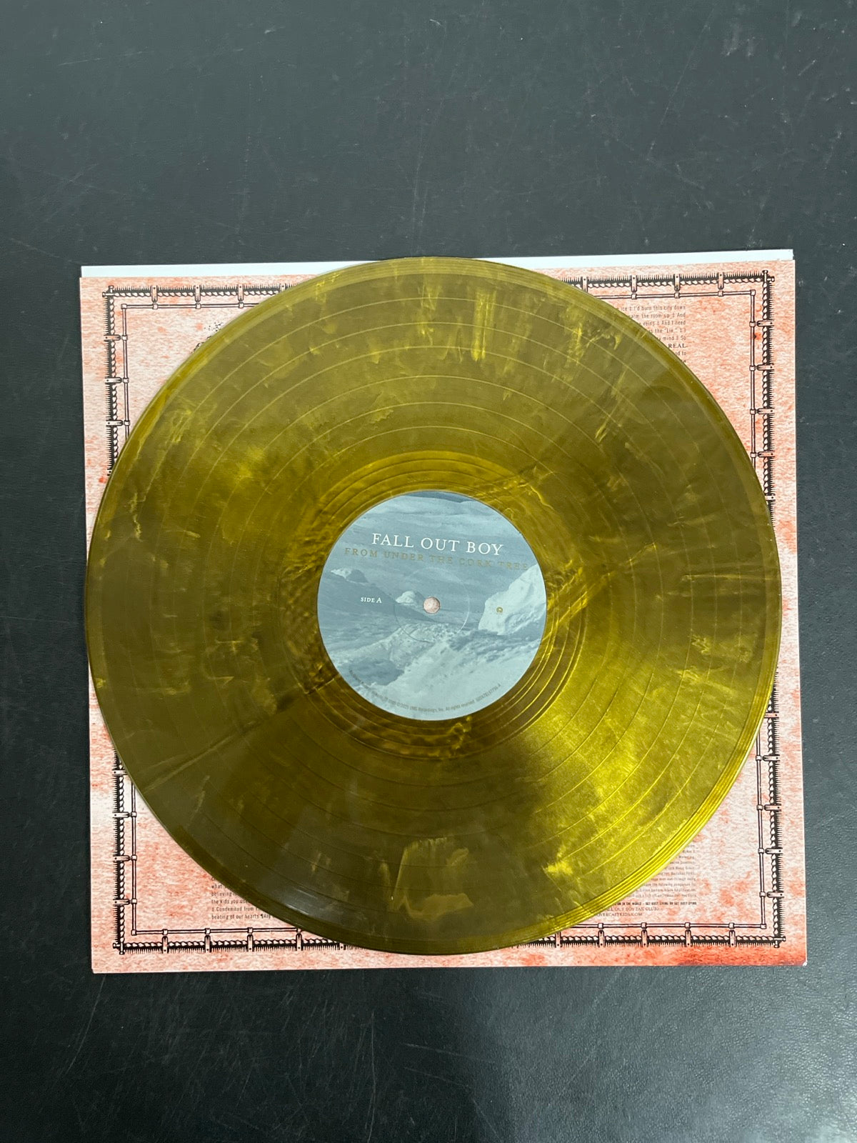 VINYL_1A - Fall Out Boy - From Under The ... LE Gold / Black Vinyl USED NOT TESTED