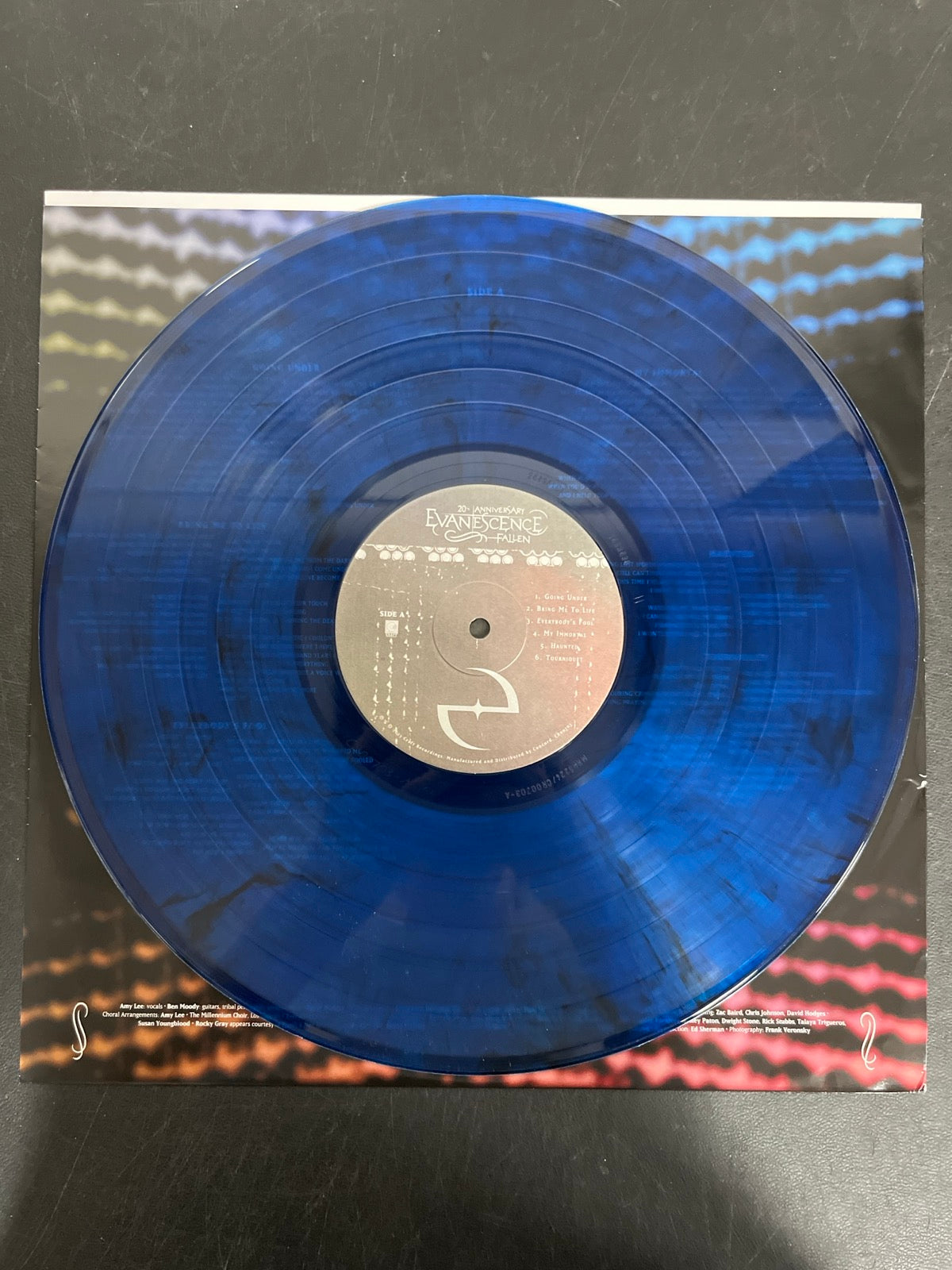 VINYL_1A - Evanescence - Fallen 20th Anniv Ed. Blue Smoke Vinyl USED NOT TESTED