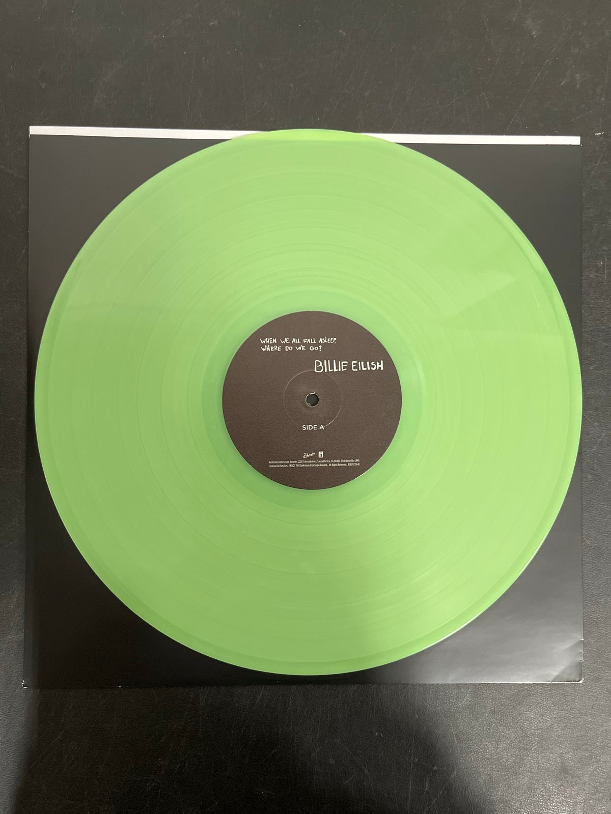 VINYL_1A - Billie Eilish - WHEN WE ALL FALL ... LE Green Vinyl USED NOT TESTED